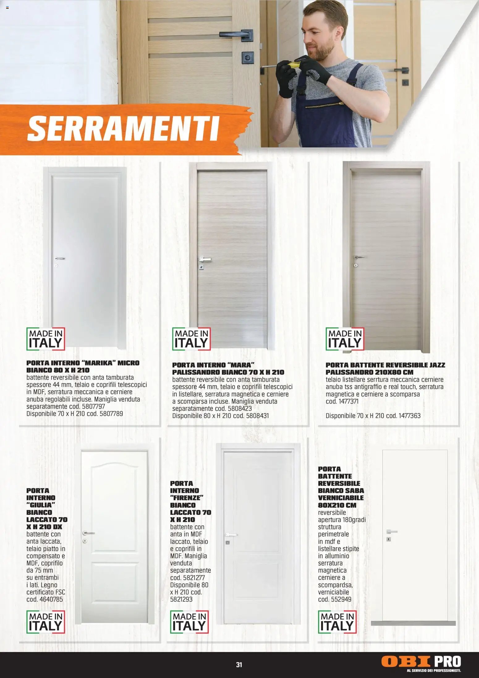 OBI volantino Al Servizio Dei Professionisti