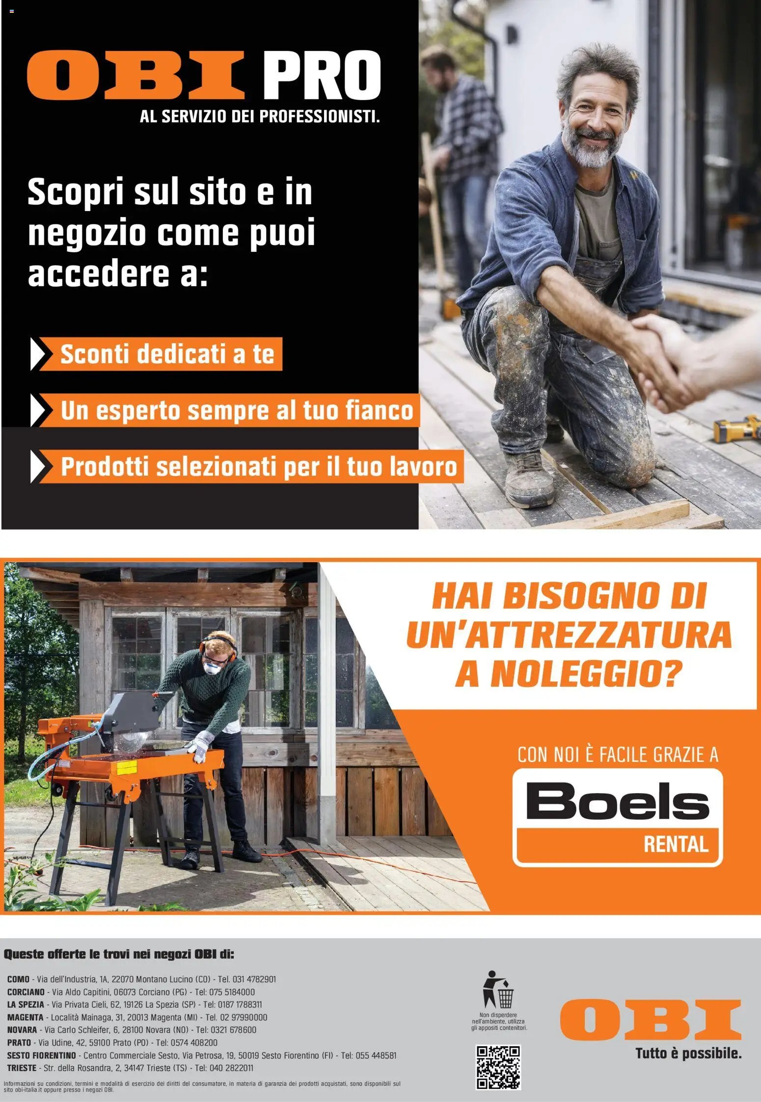 OBI volantino Al Servizio Dei Professionisti