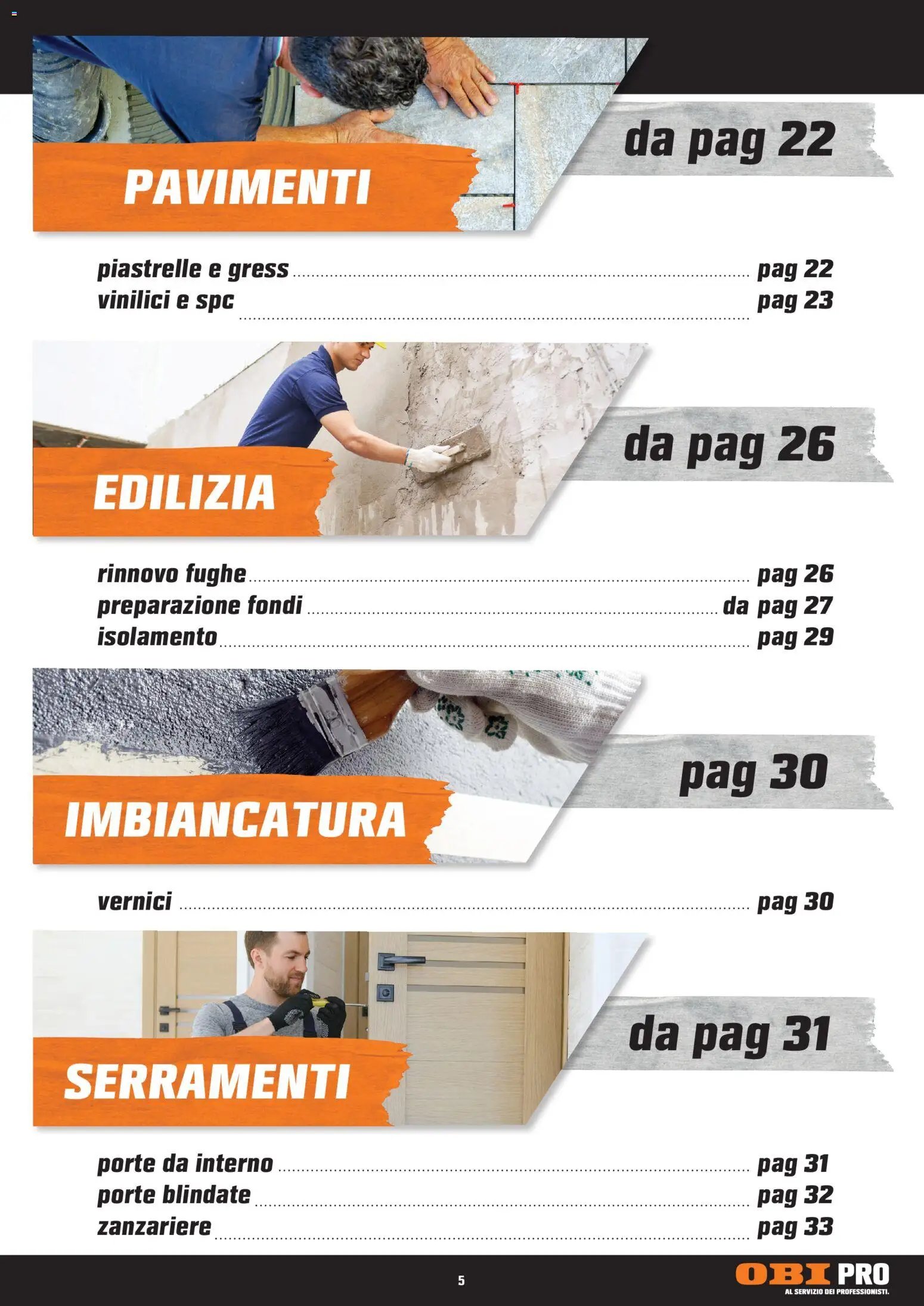 OBI volantino Al Servizio Dei Professionisti