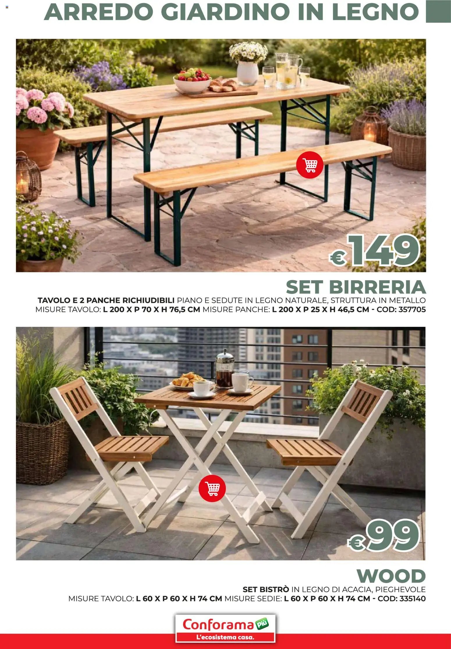 Conforama volantino Giardino (2026-03-19 - 2026-05-31)