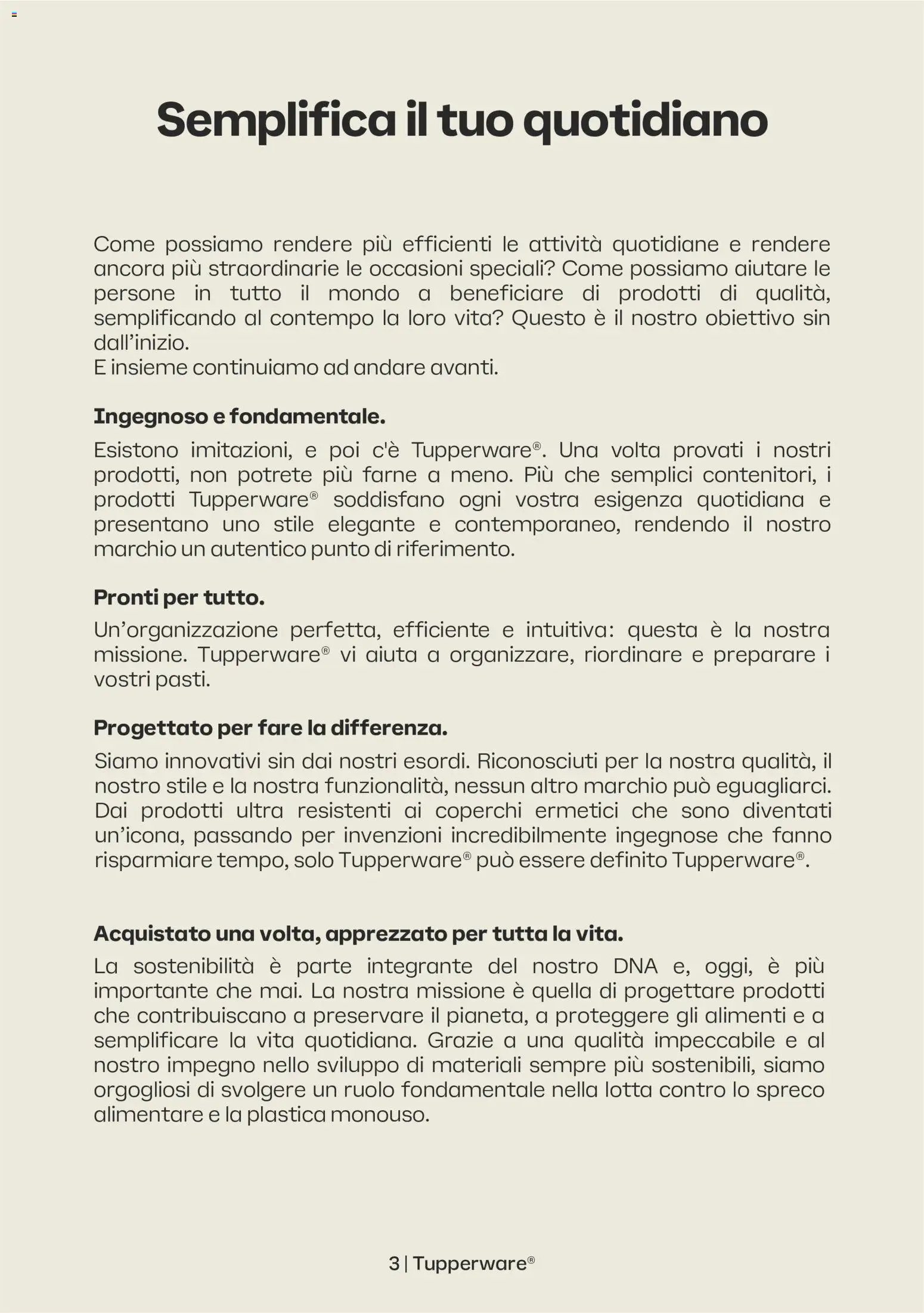 Tupperware volantino