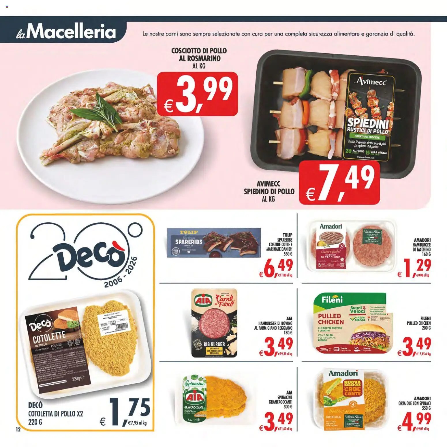 Decò volantino Maxistore, Supermercati Lipari
