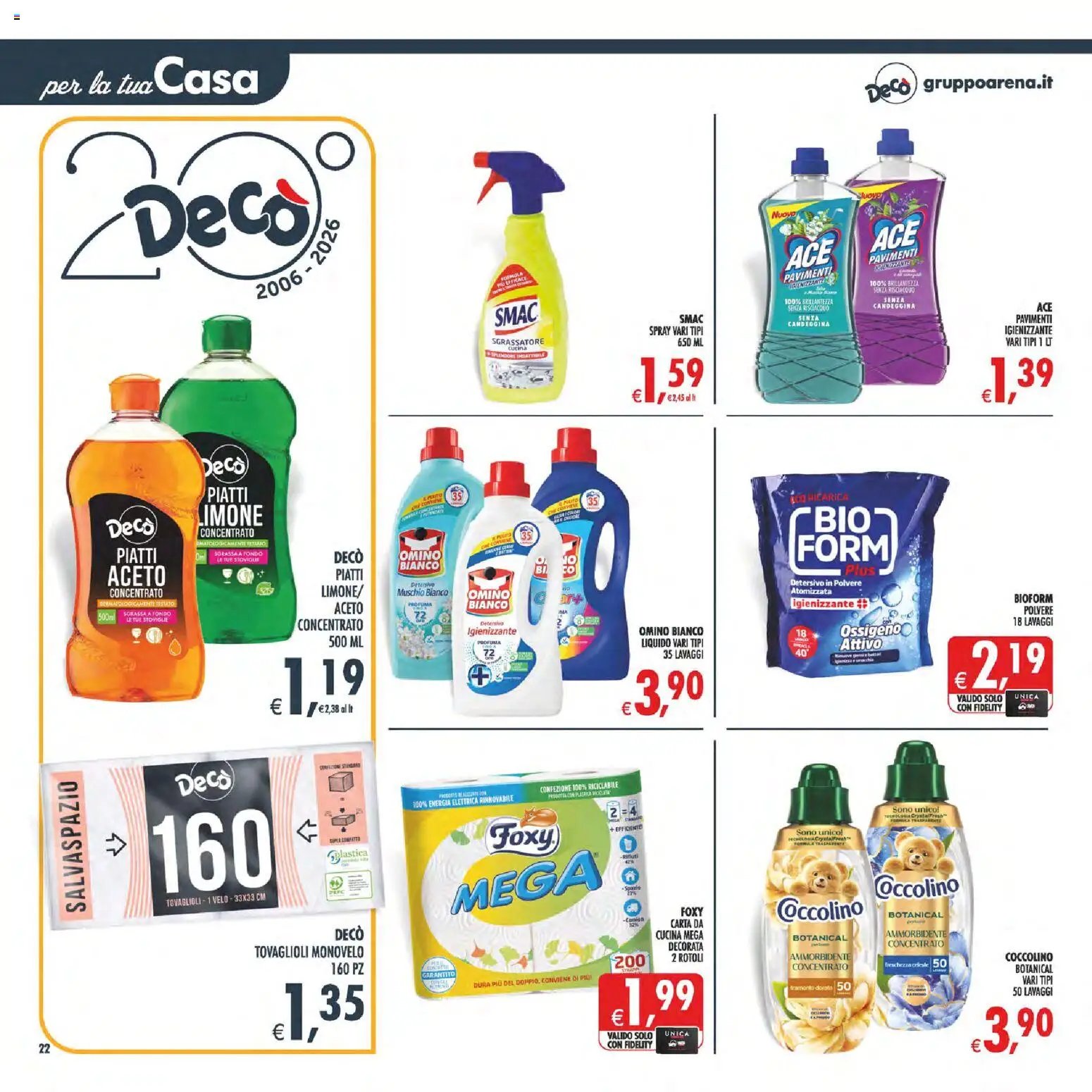 Decò volantino Maxistore, Supermercati Lipari