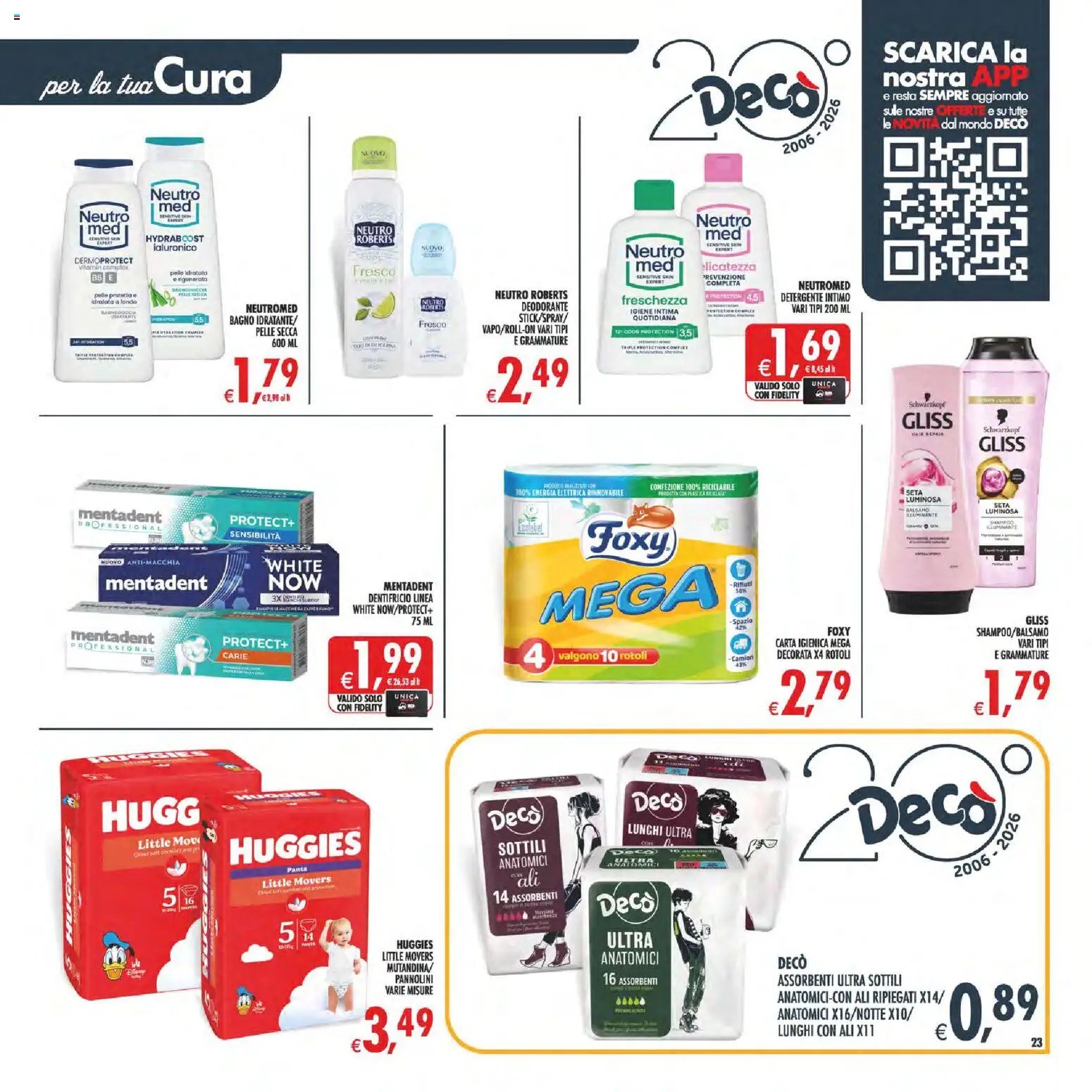 Decò volantino Maxistore, Supermercati Lipari