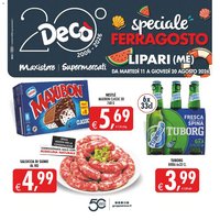 Decò volantino Maxistore, Supermercati Lipari