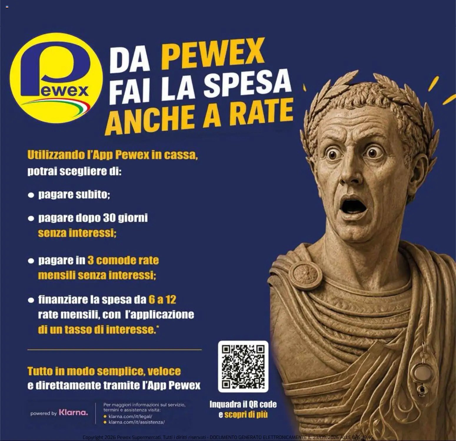 Pewex volantino Ultramercato Irnerio