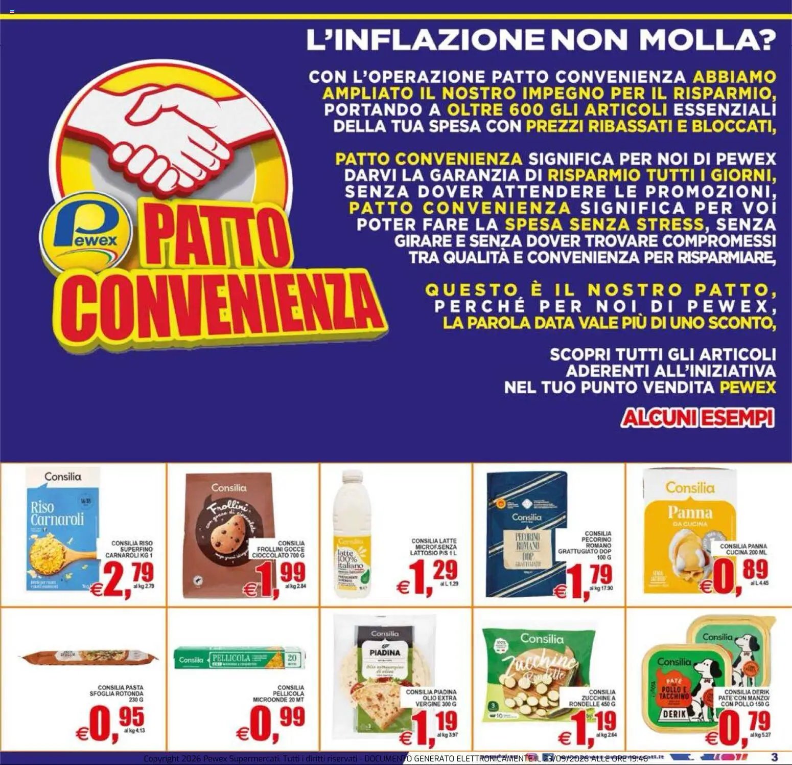 Pewex volantino Ultramercato Irnerio
