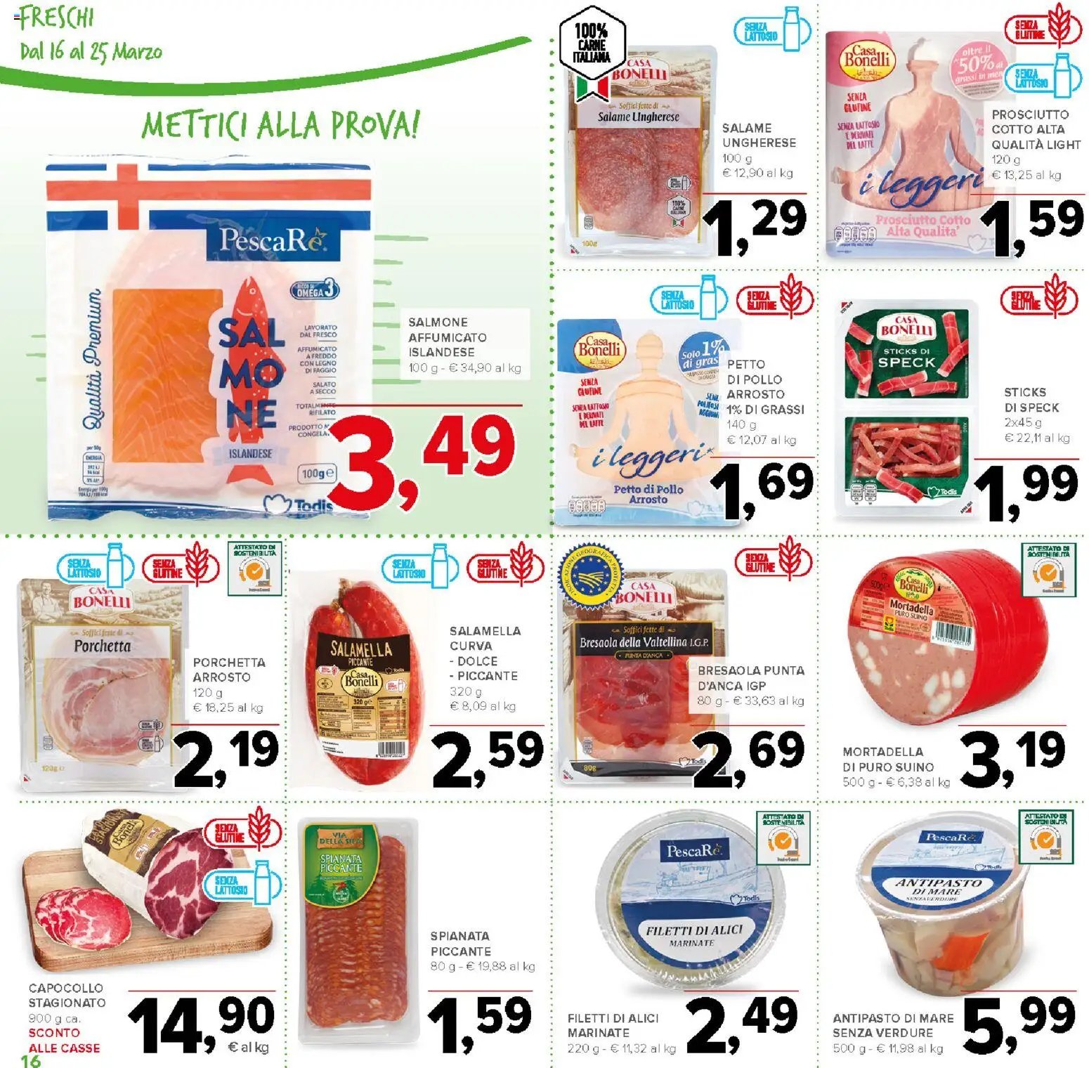 Todis volantino Pescheria, Macelleria (2026-03-16 - 2026-03-25)