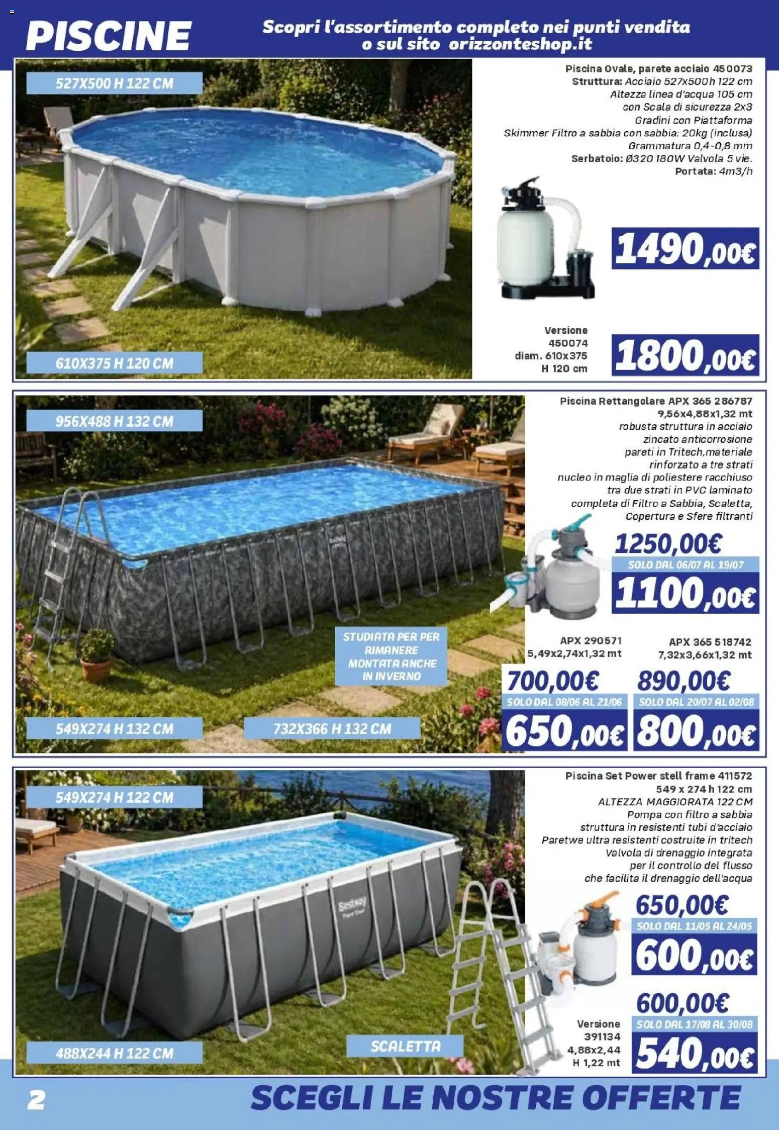 Orizzonte volantino Sport e Mare (2026-05-08 - 2026-09-27)