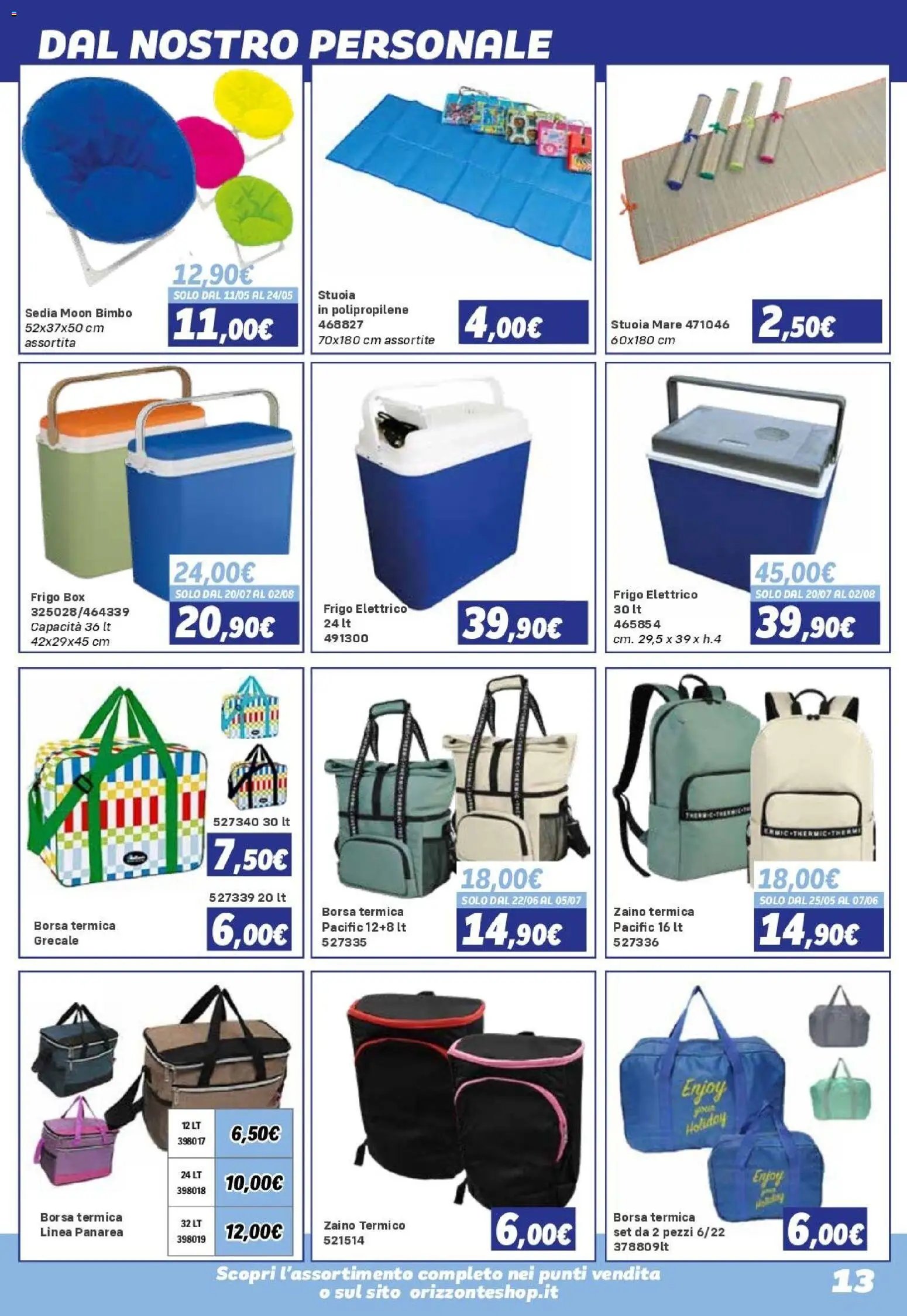 Orizzonte volantino Sport e Mare (2026-05-08 - 2026-09-27)