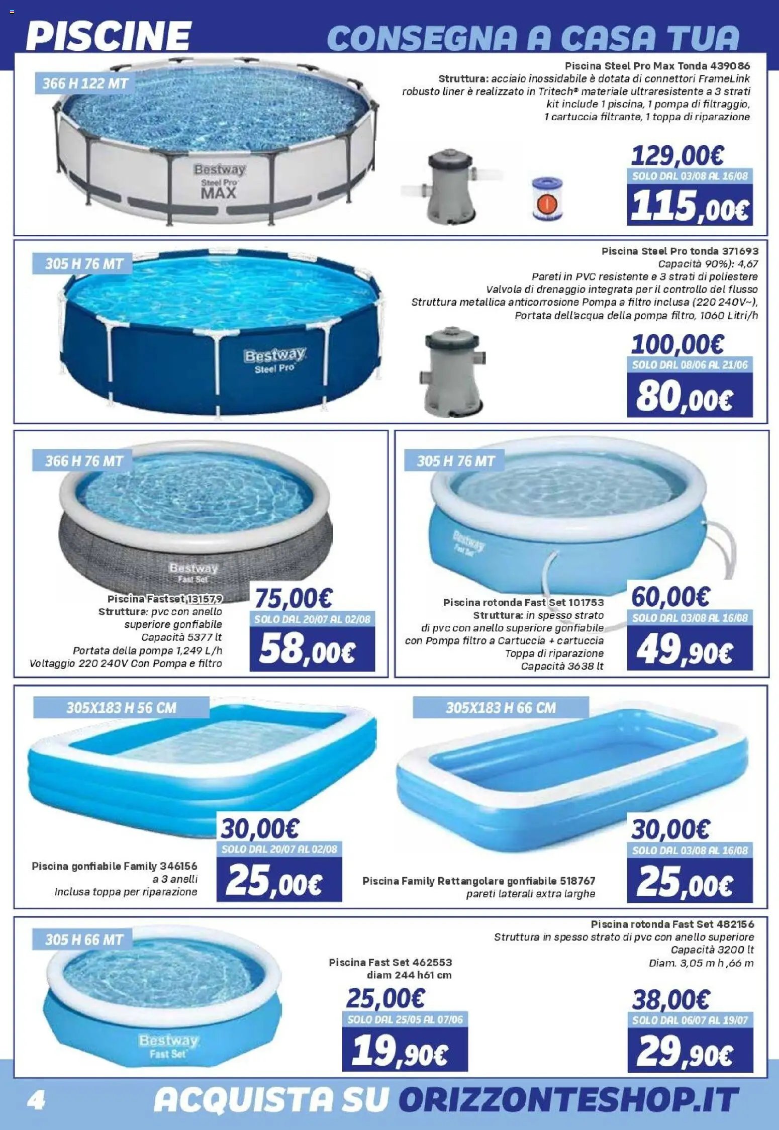 Orizzonte volantino Sport e Mare (2026-05-08 - 2026-09-27)