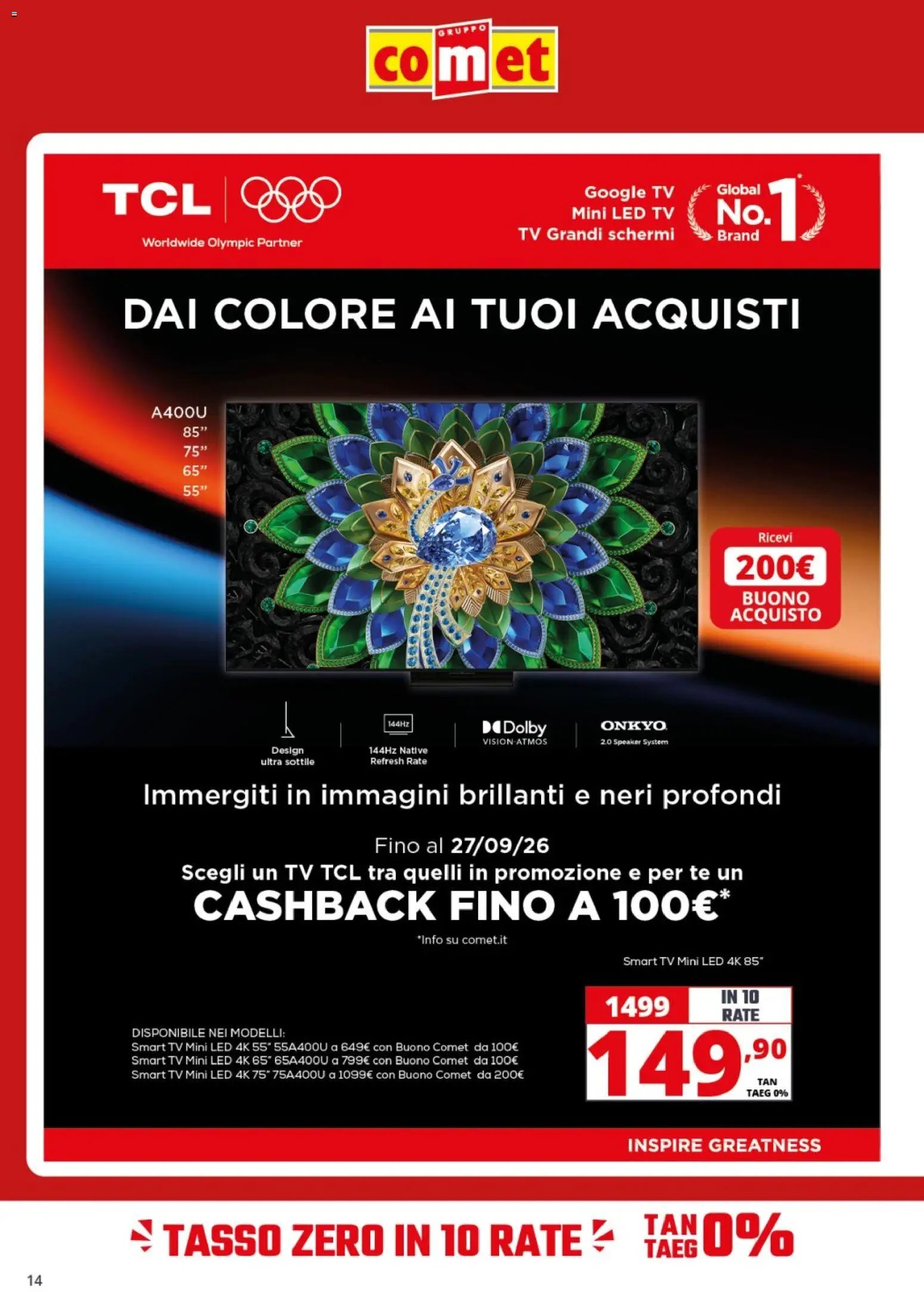 Comet volantino Audio Video