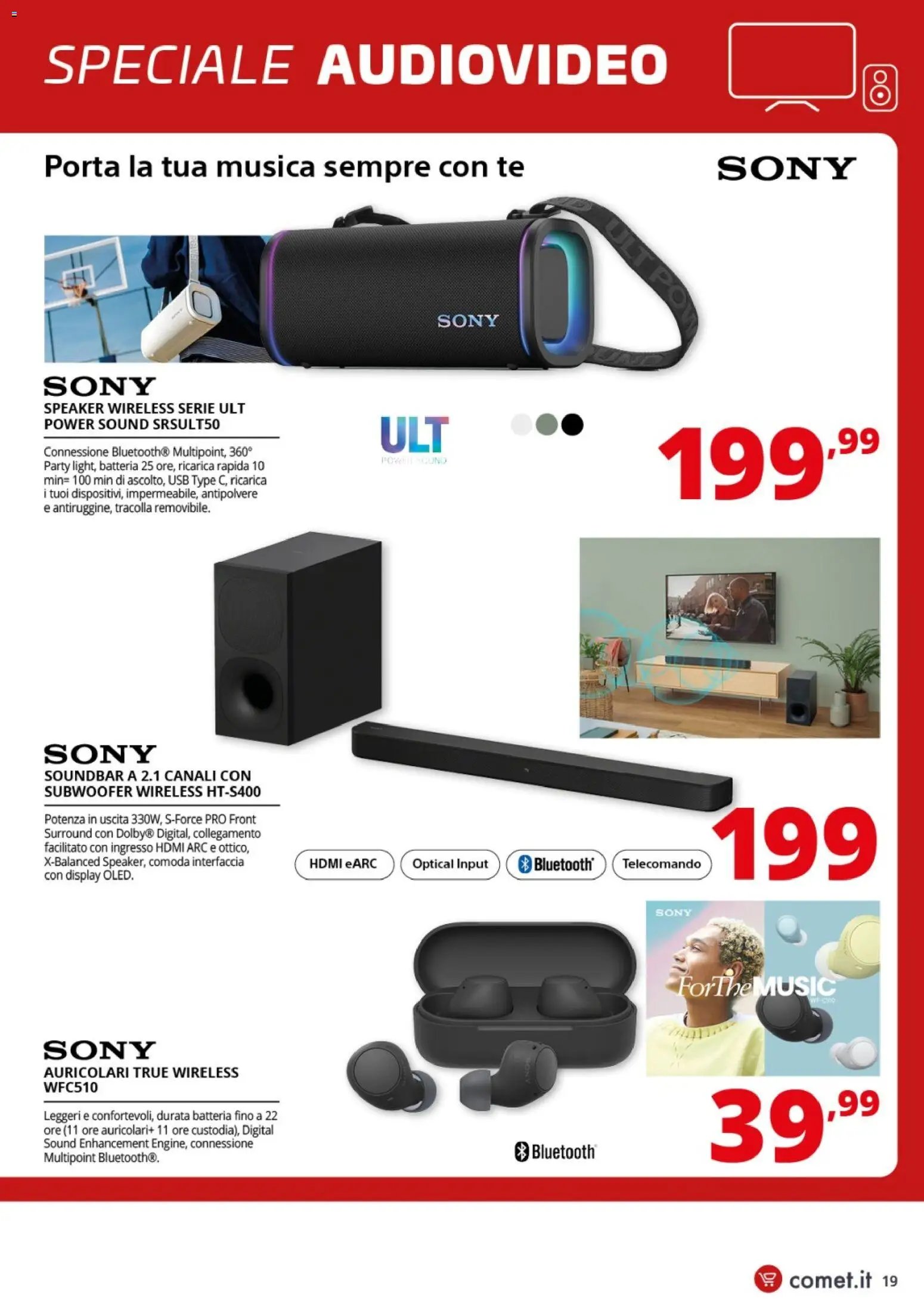 Comet volantino Audio Video