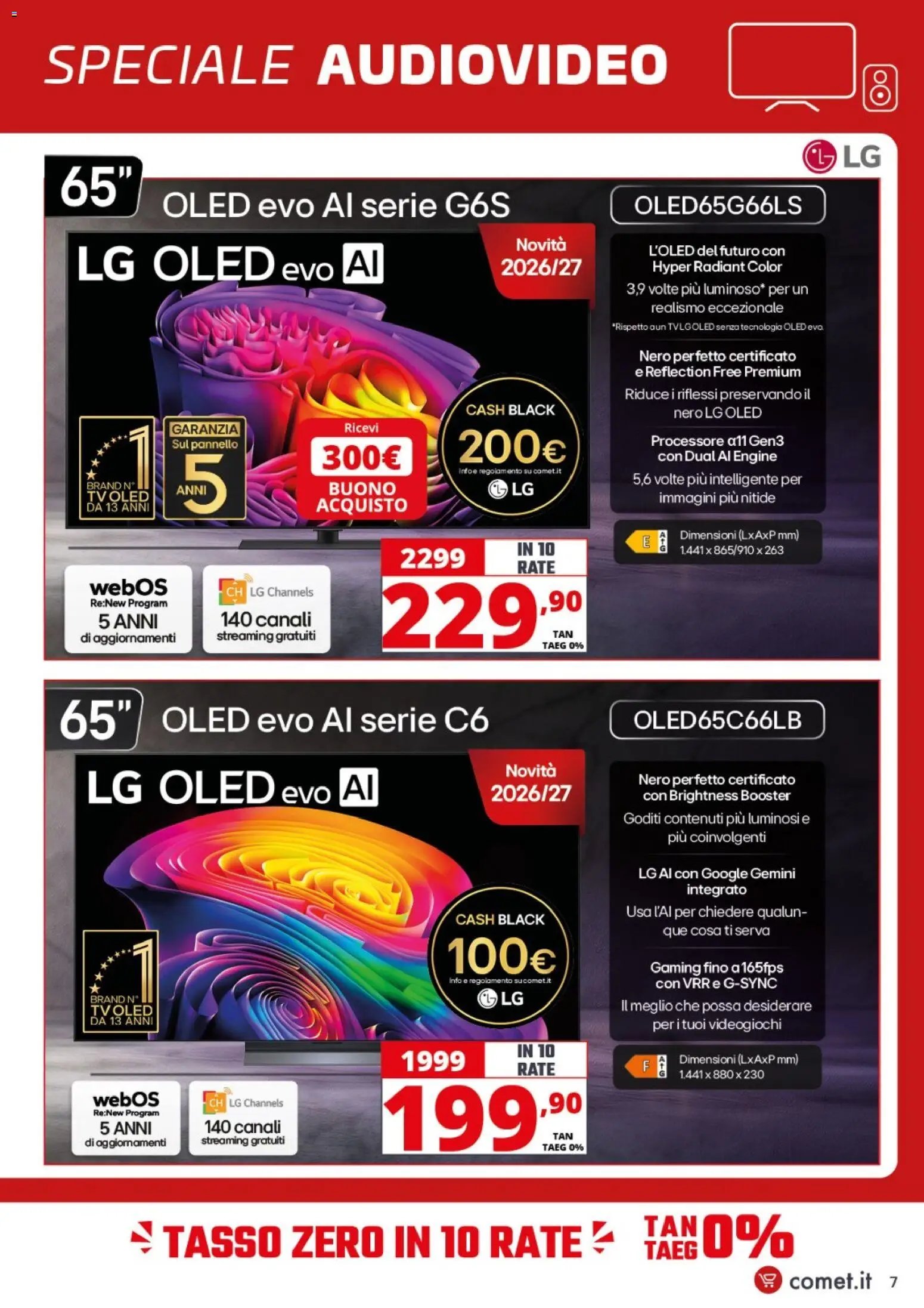 Comet volantino Audio Video