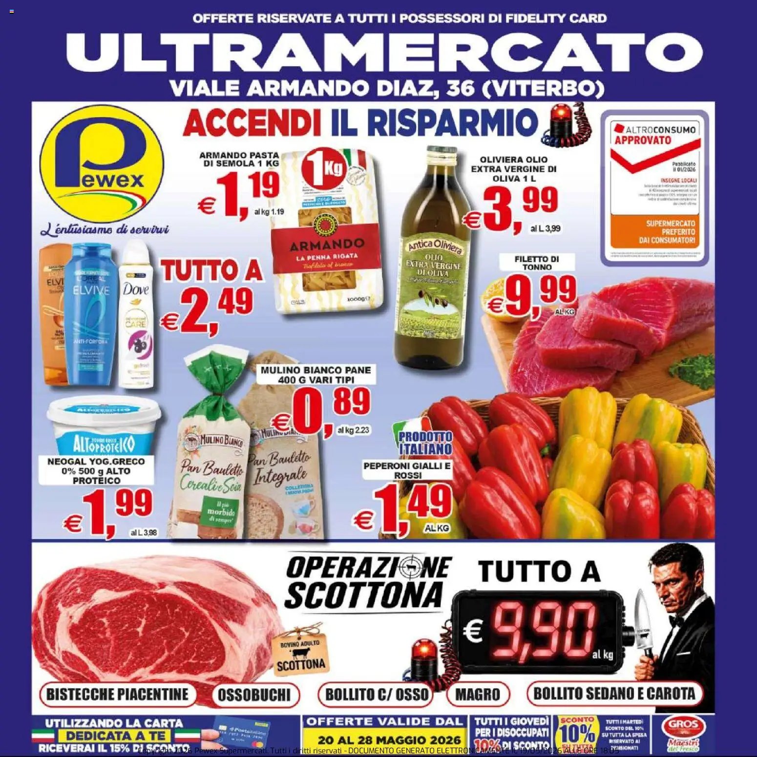 Pewex volantino Viterbo (2026-05-20 - 2026-05-28)