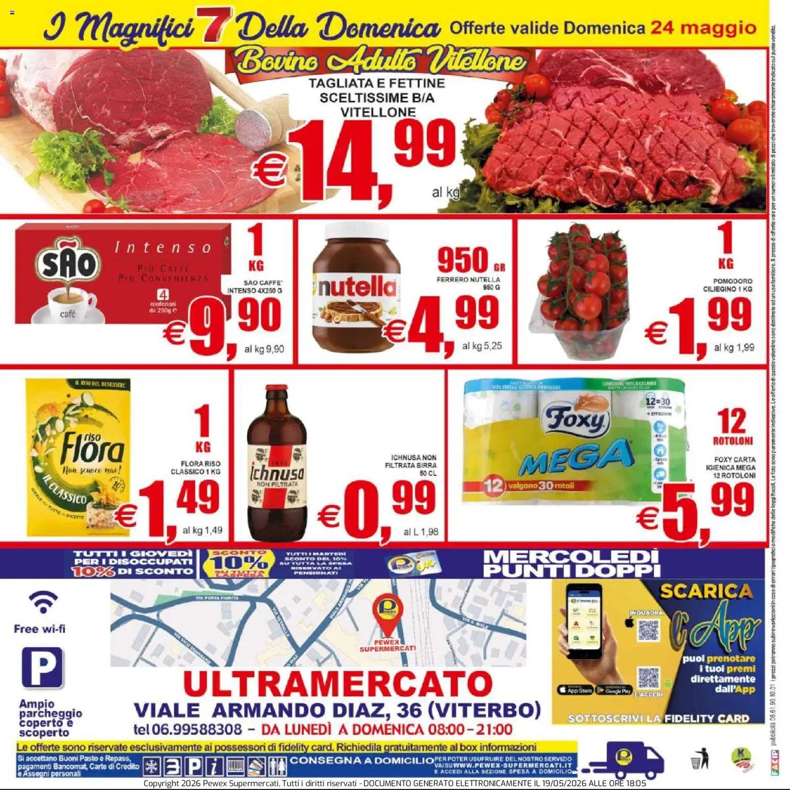 Pewex volantino Viterbo (2026-05-20 - 2026-05-28)