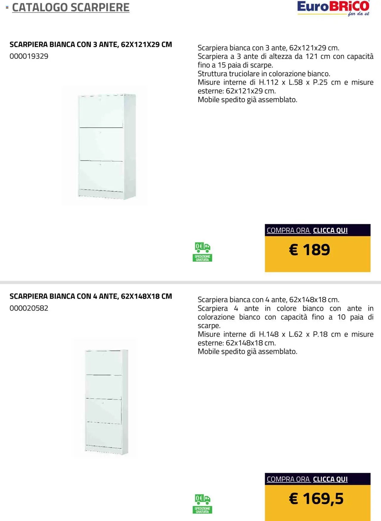 Eurobrico Scarpiere catalogo
