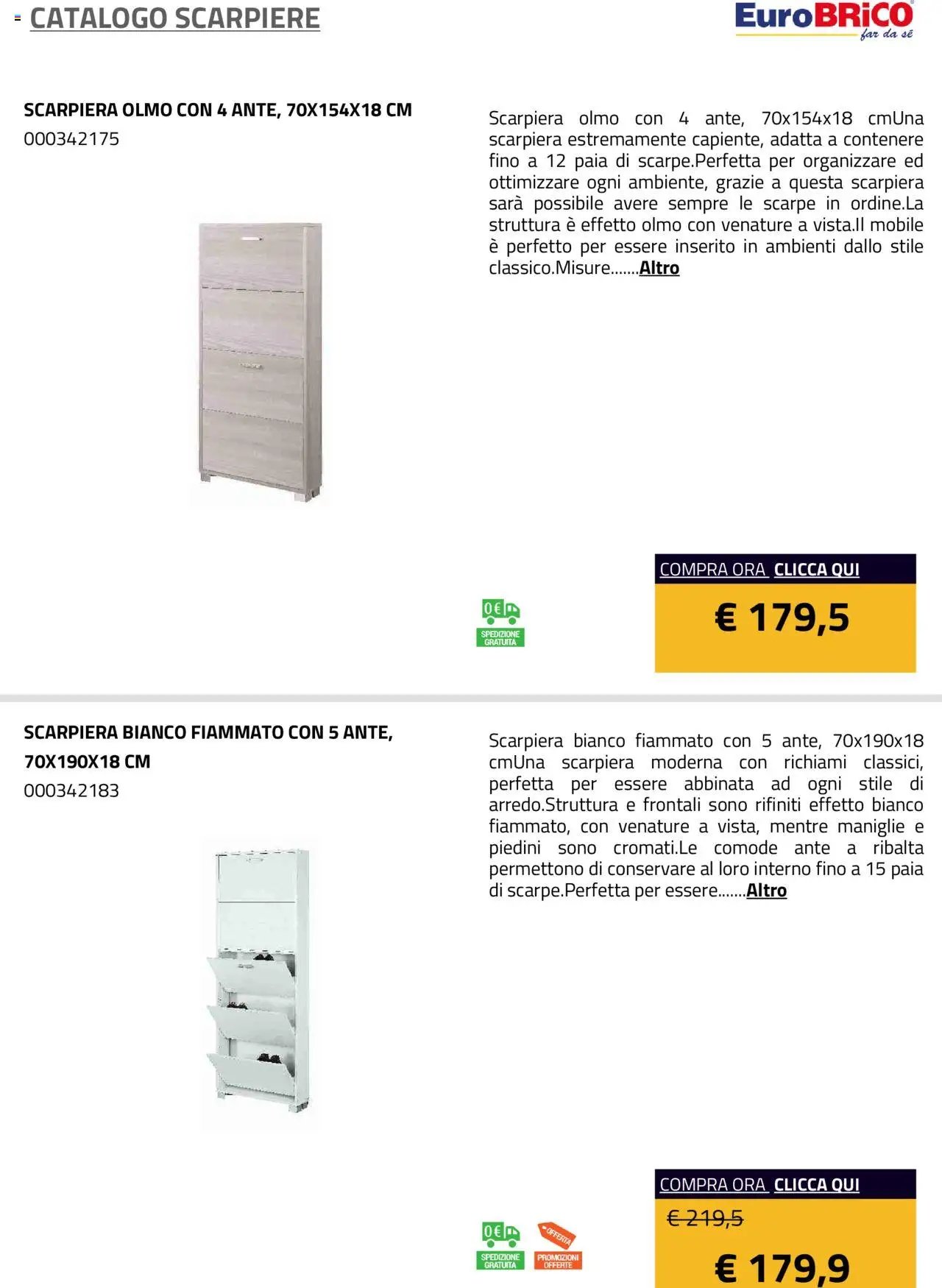 Eurobrico Scarpiere catalogo