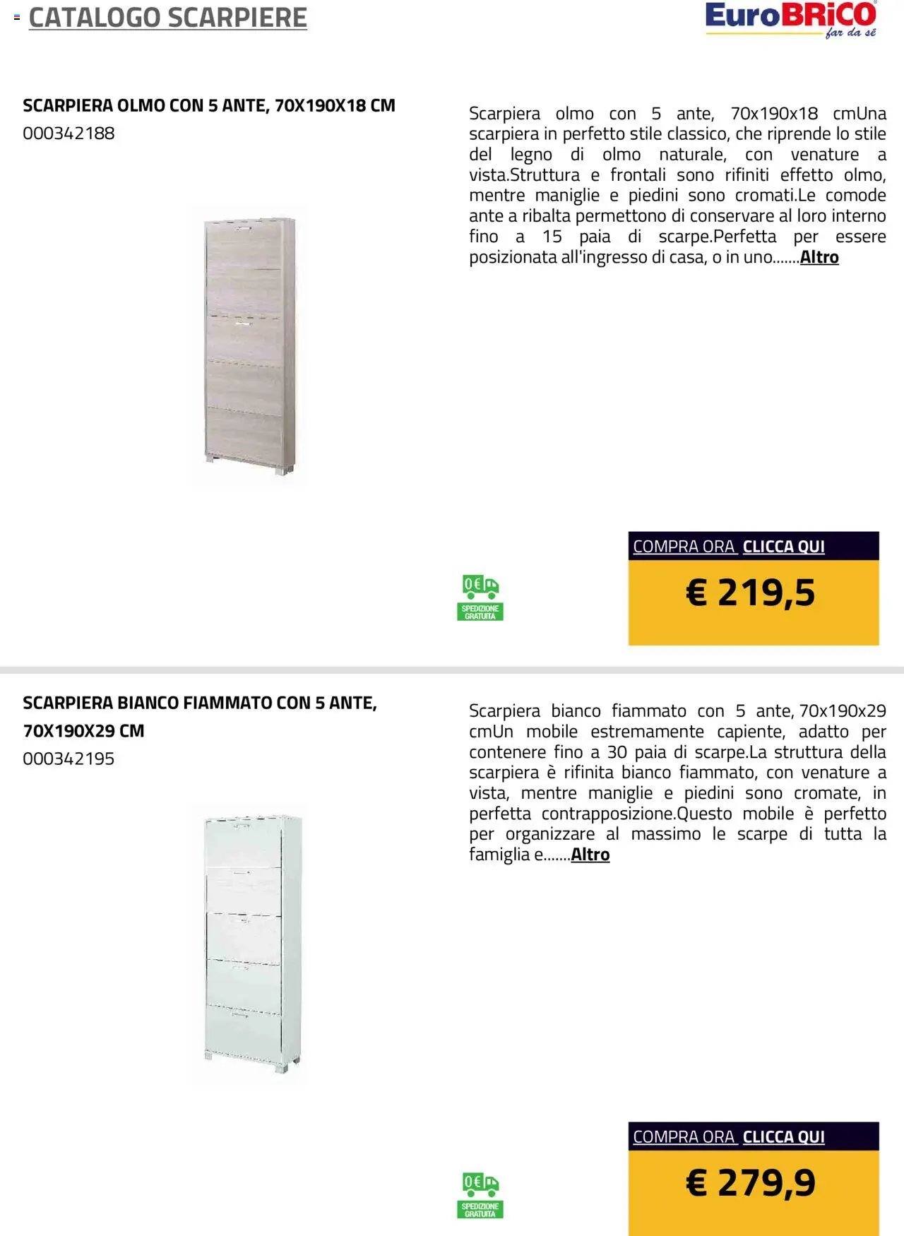 Eurobrico Scarpiere catalogo