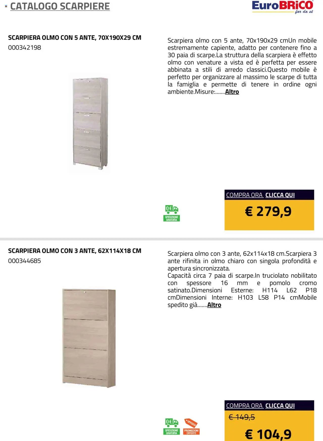 Eurobrico Scarpiere catalogo