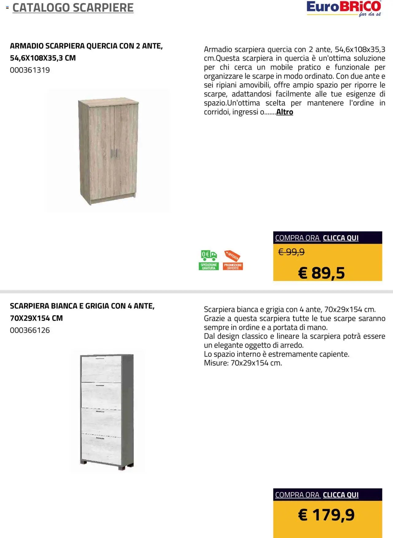 Eurobrico Scarpiere catalogo