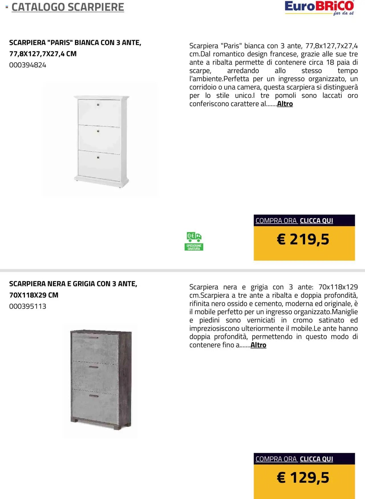 Eurobrico Scarpiere catalogo