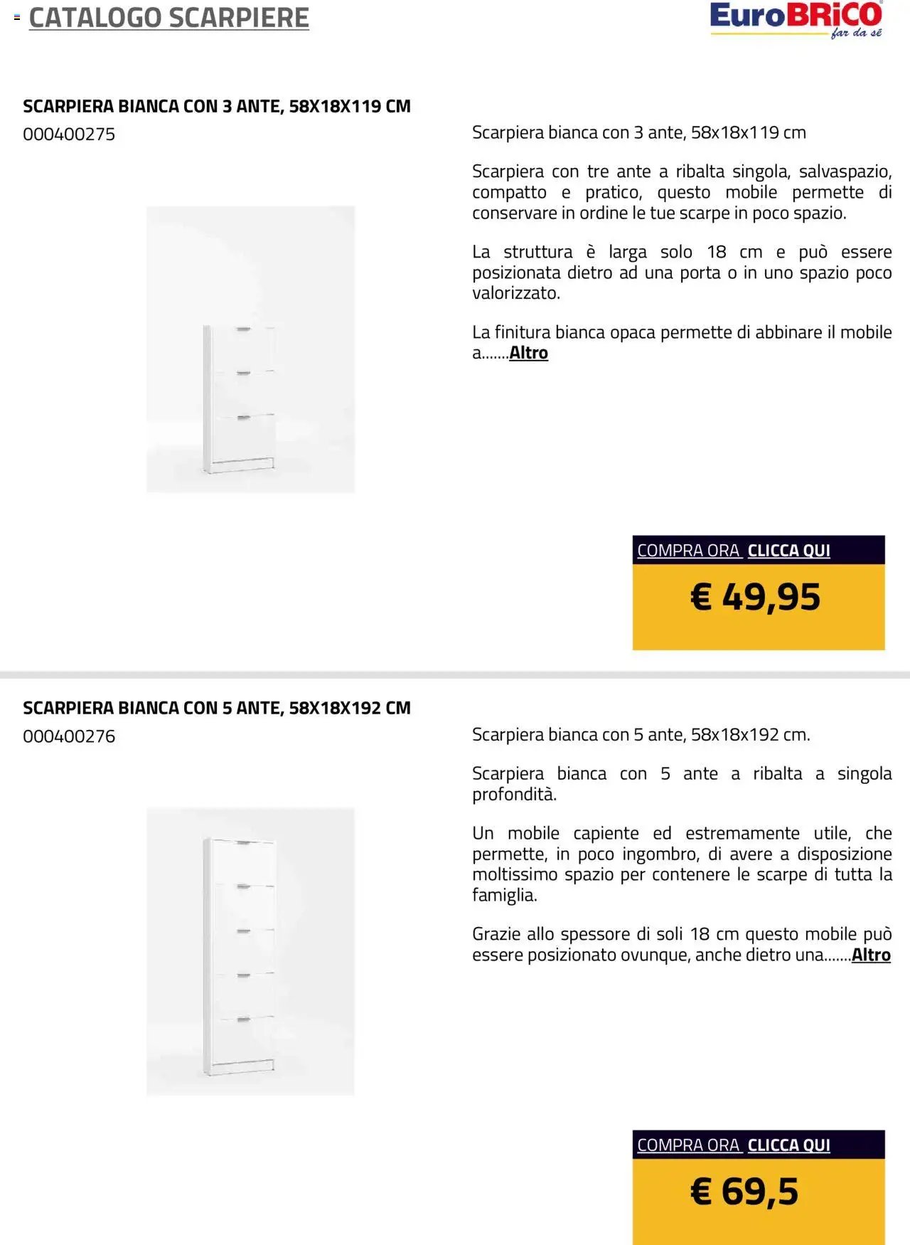 Eurobrico Scarpiere catalogo