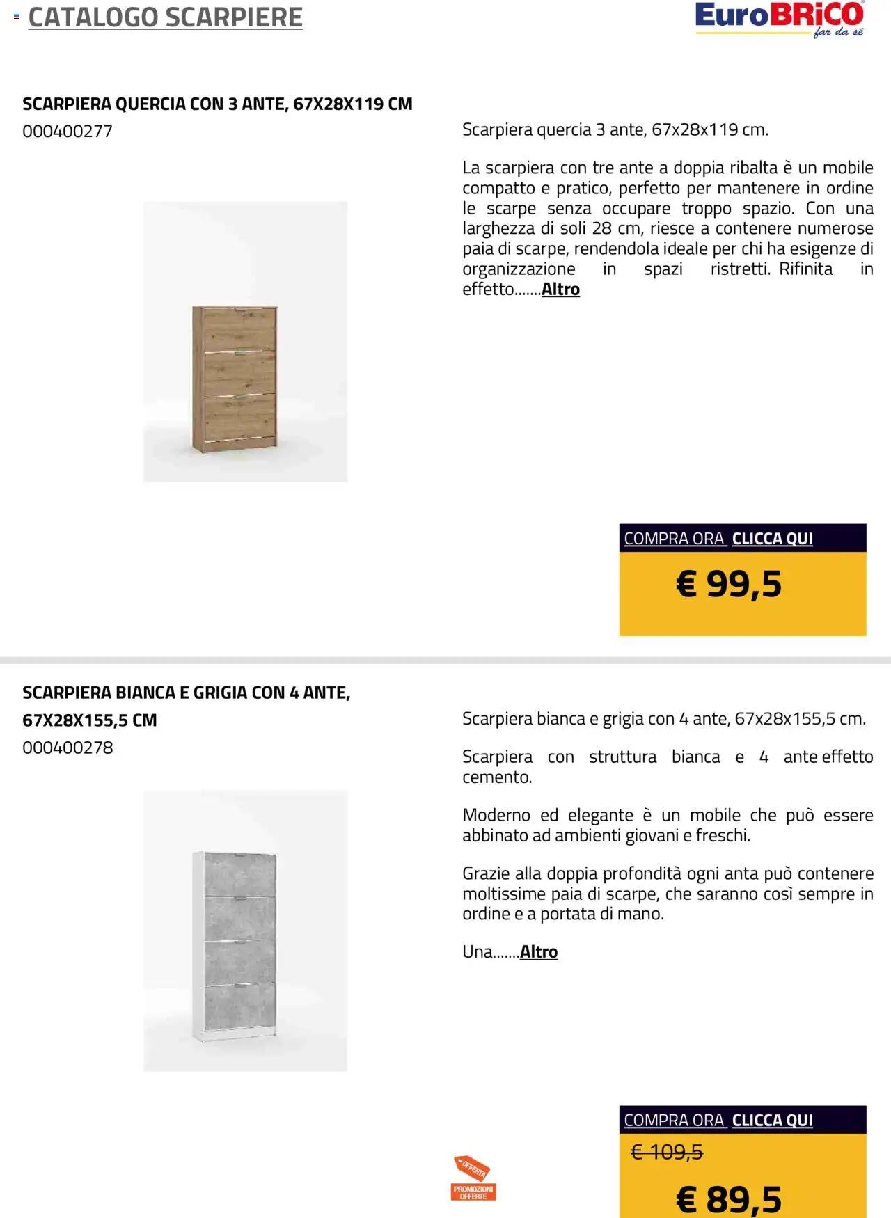 Eurobrico Scarpiere catalogo