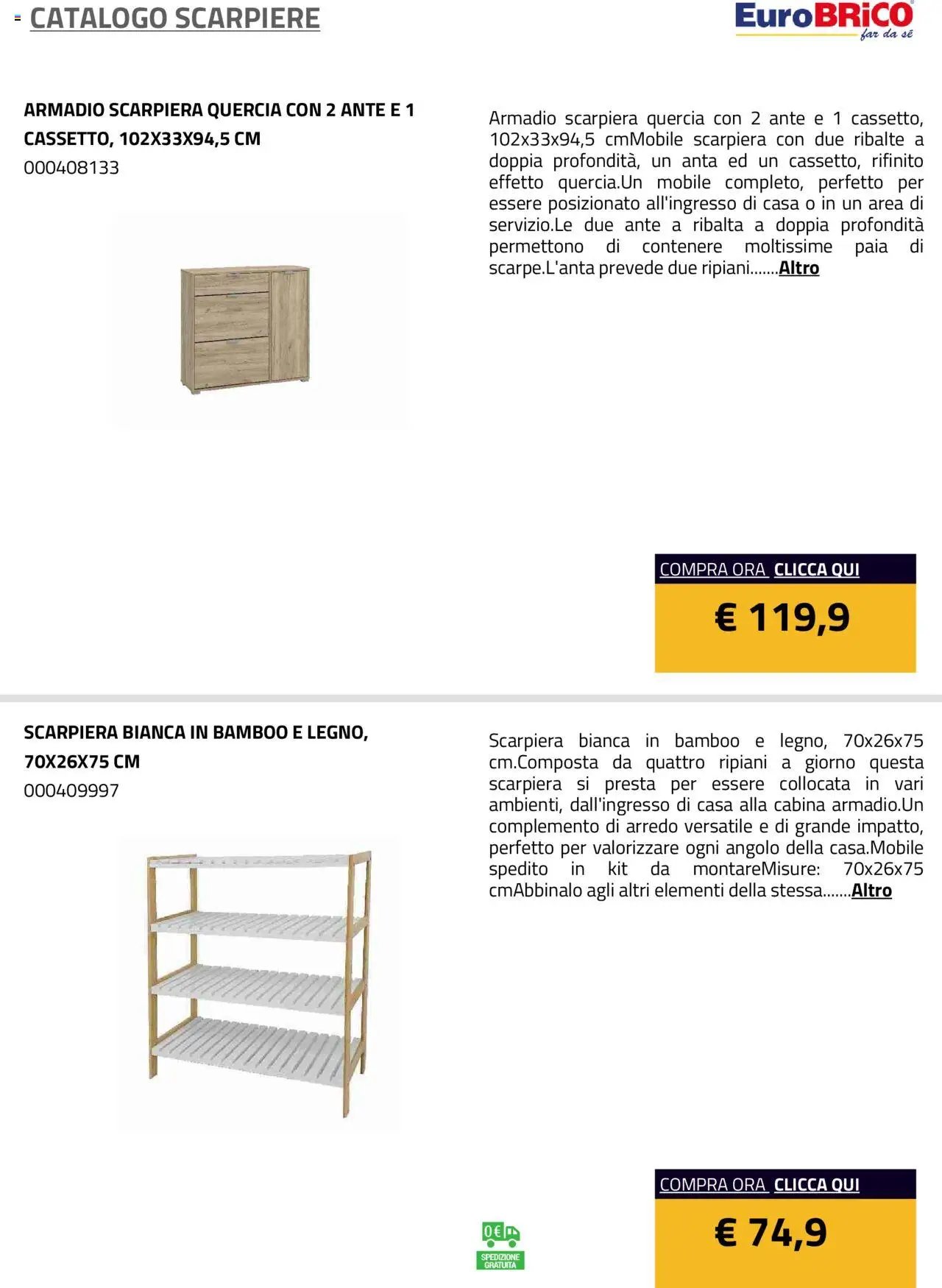 Eurobrico Scarpiere catalogo
