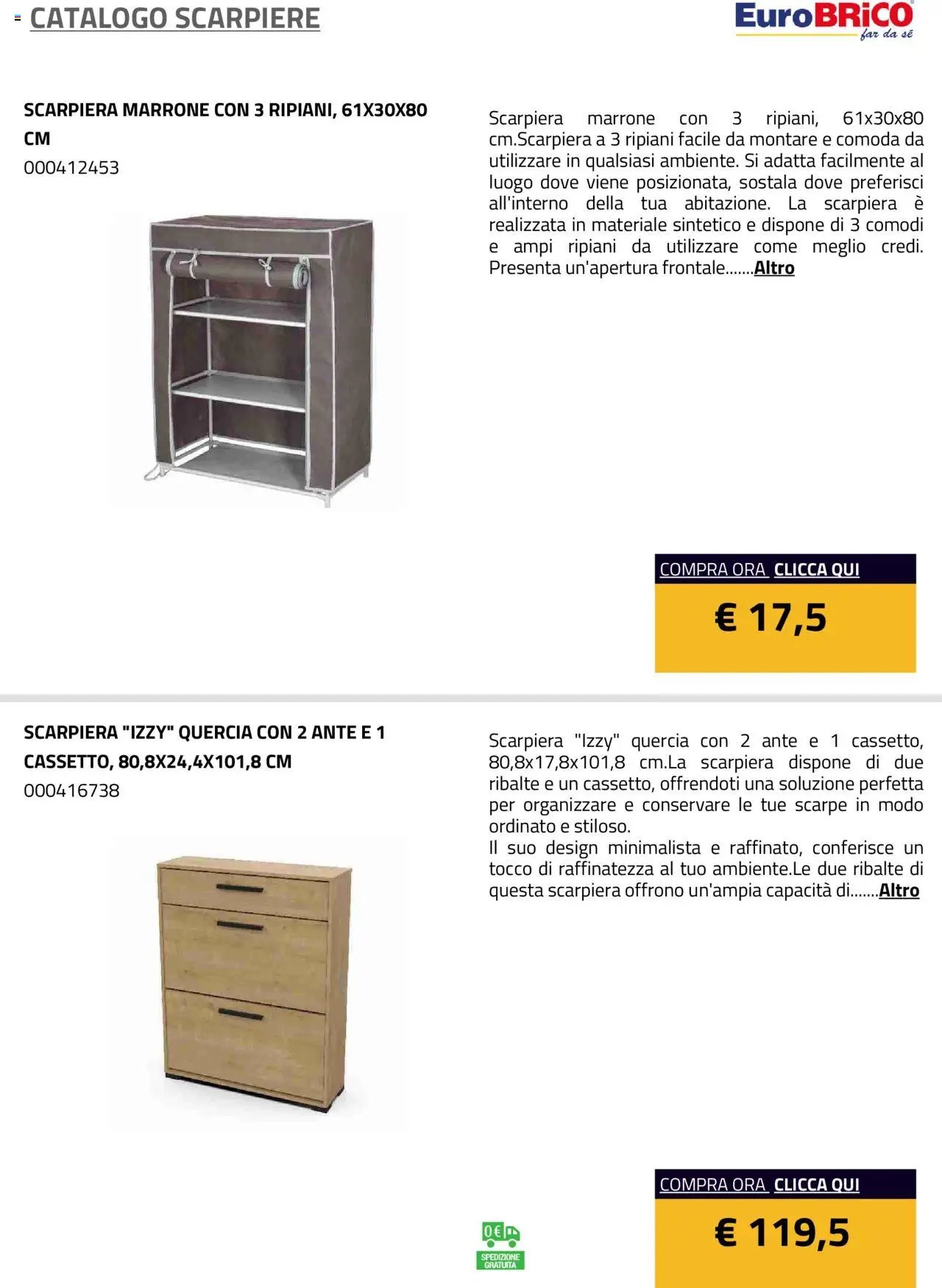 Eurobrico Scarpiere catalogo