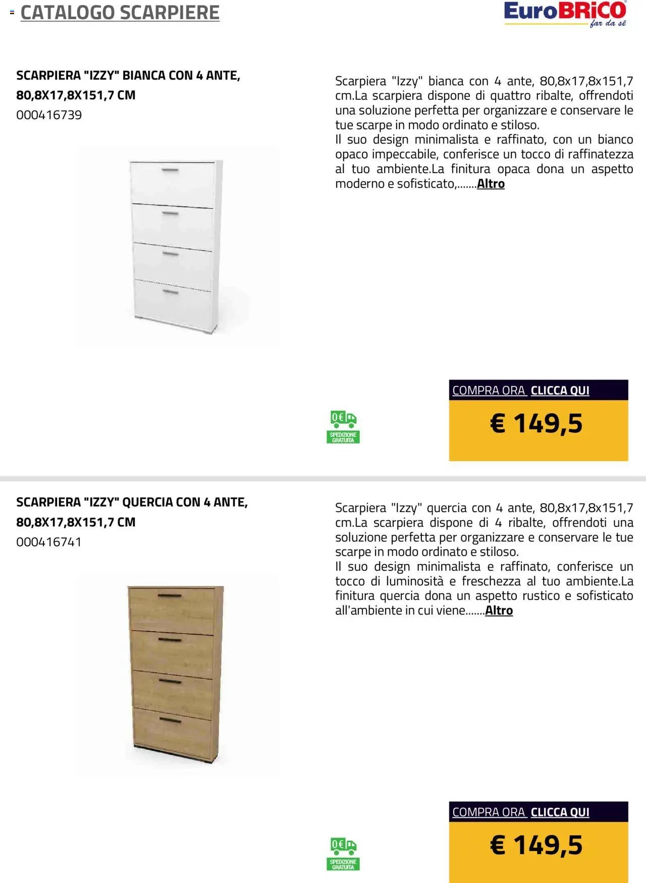 Eurobrico Scarpiere catalogo