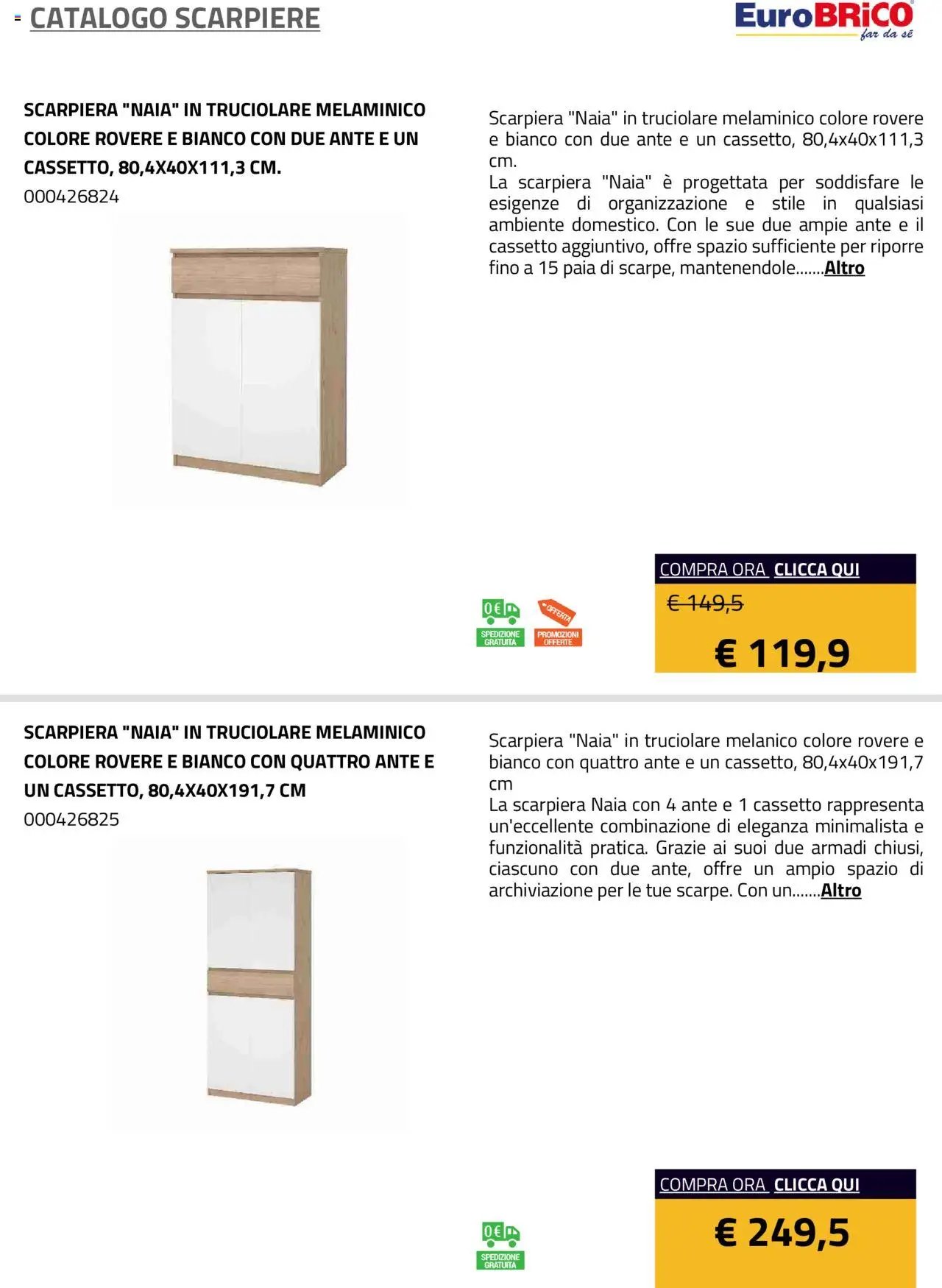 Eurobrico Scarpiere catalogo