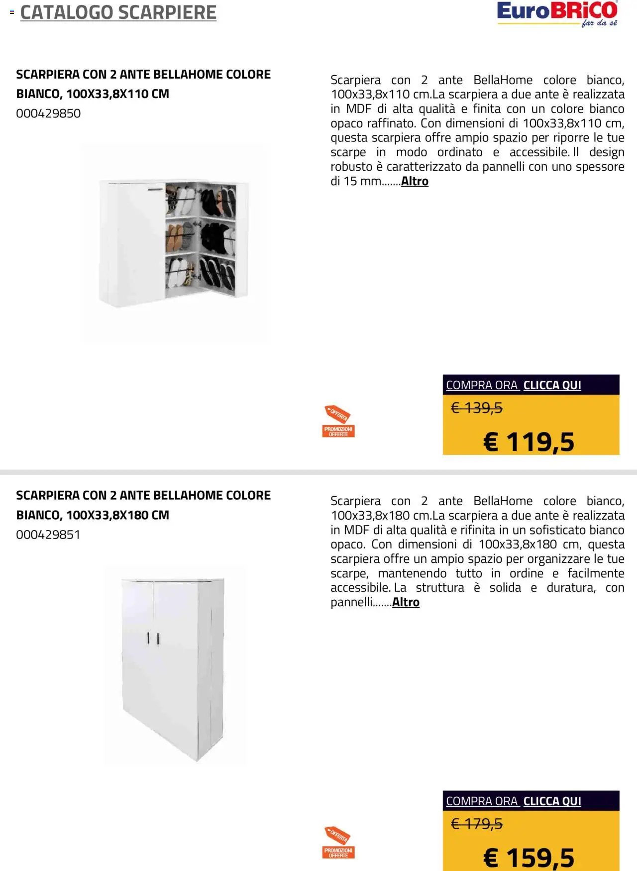 Eurobrico Scarpiere catalogo