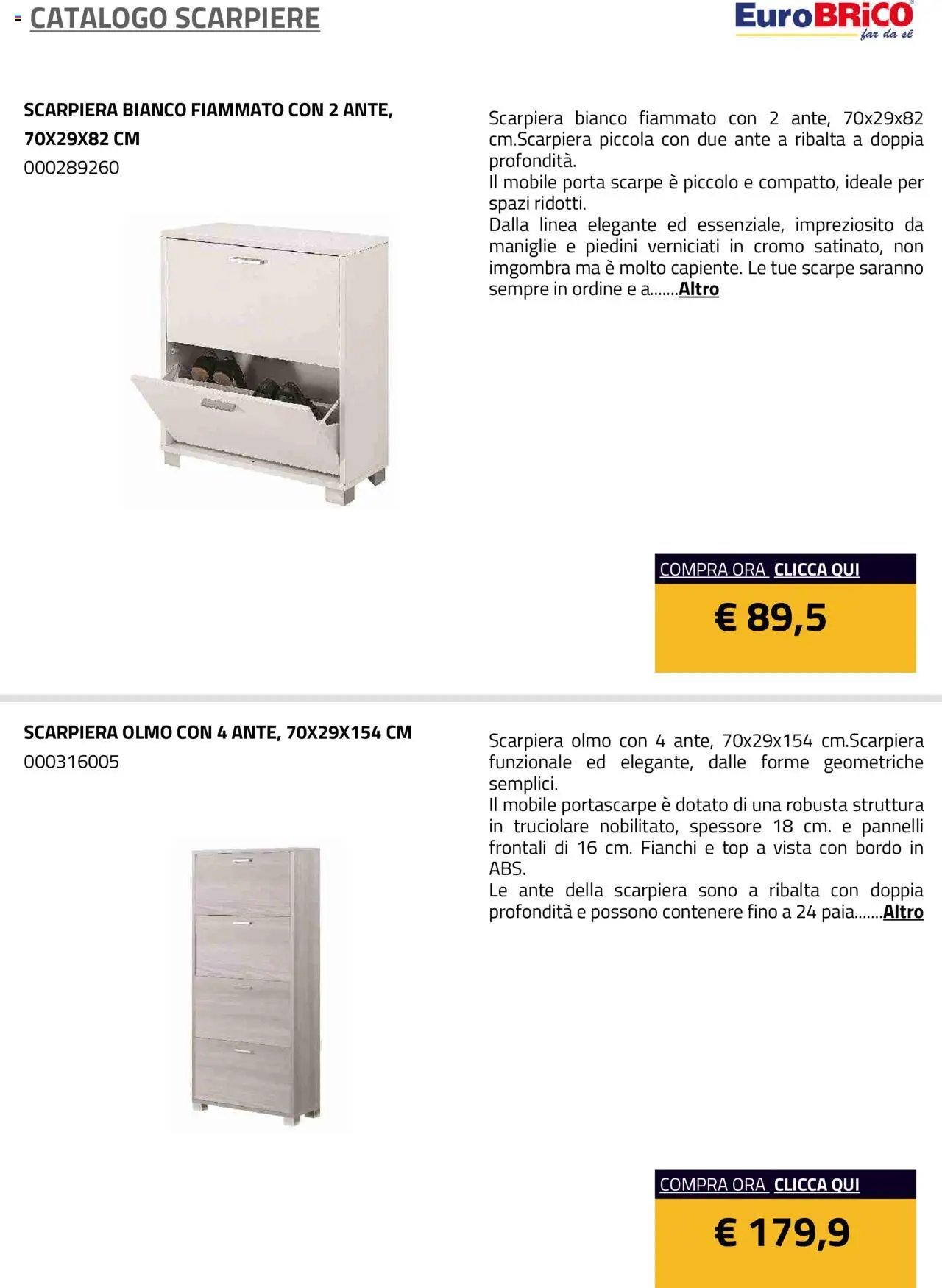 Eurobrico Scarpiere catalogo