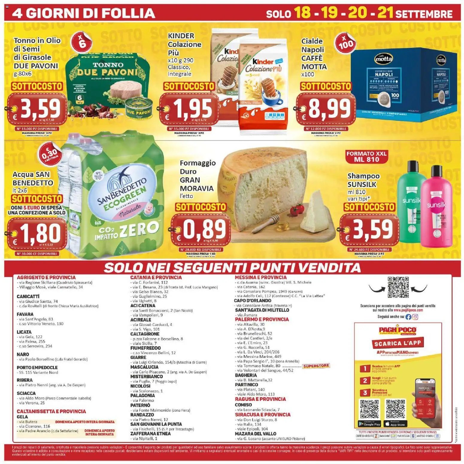 Paghi Poco volantino