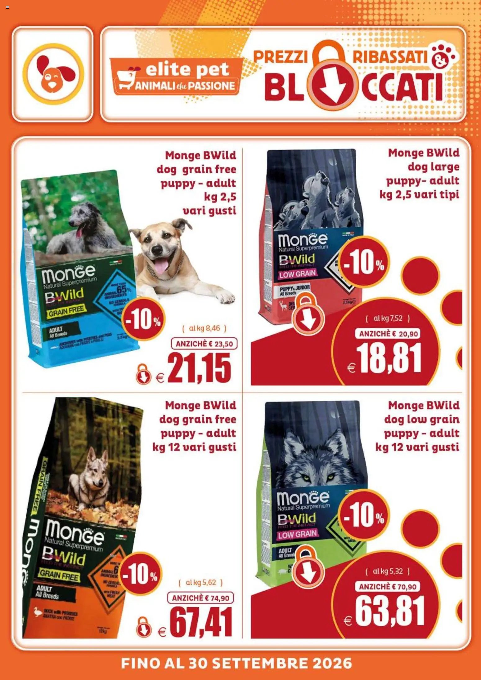 Elite Supermercati volantino Pet Prezzi ribassati & bloccati
