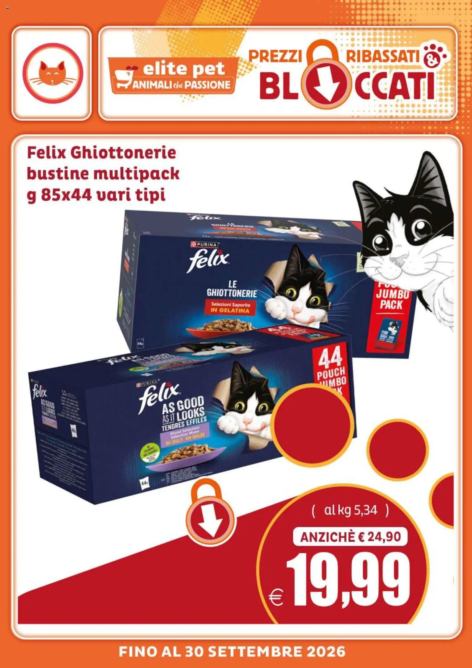 Elite Supermercati volantino Pet Prezzi ribassati & bloccati