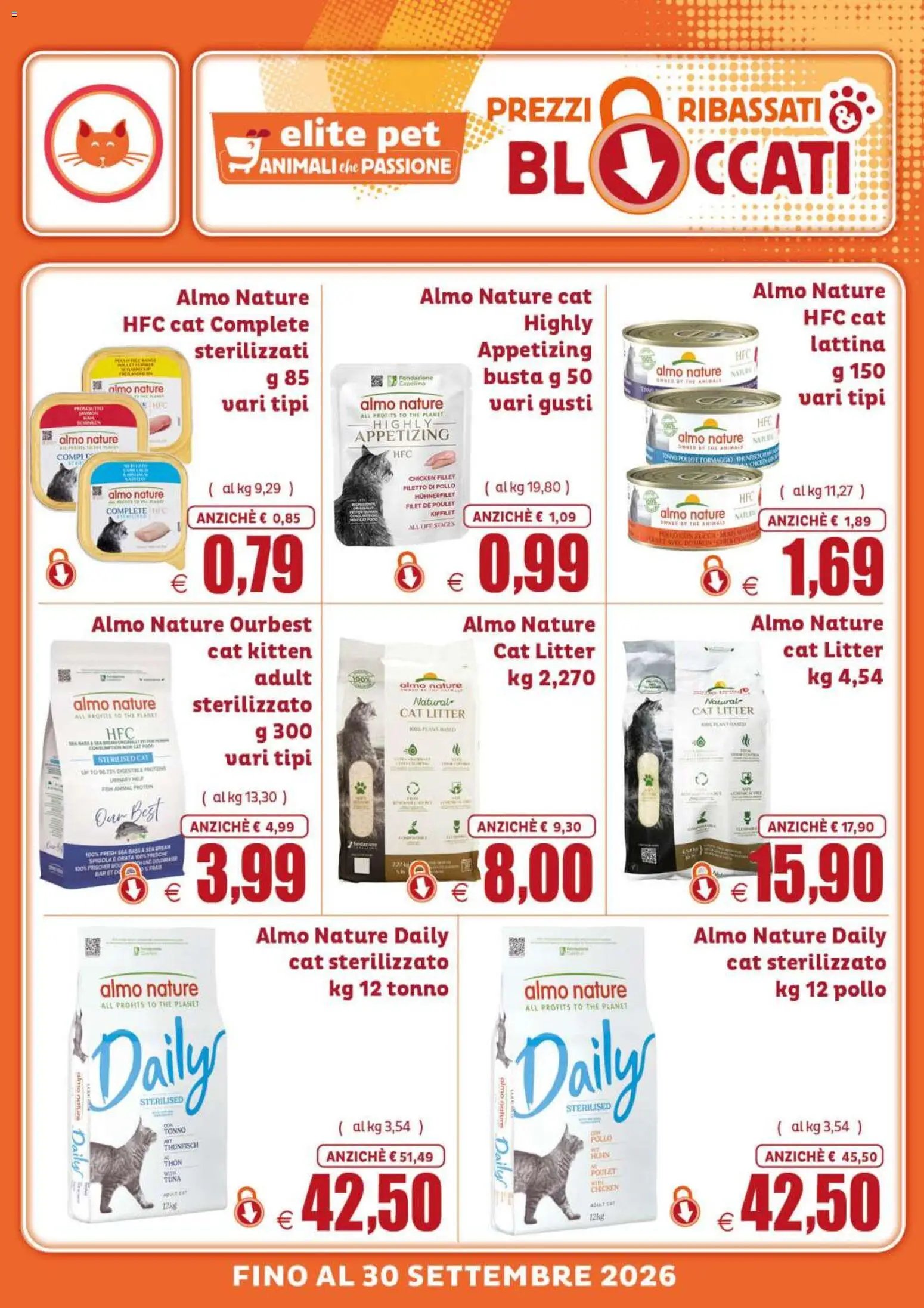 Elite Supermercati volantino Pet Prezzi ribassati & bloccati
