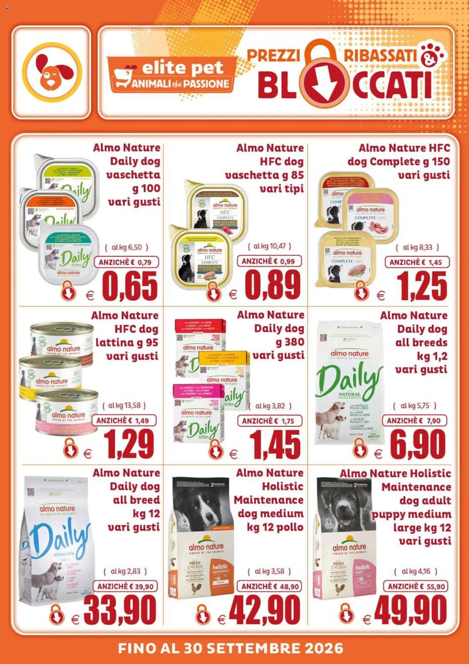 Elite Supermercati volantino Pet Prezzi ribassati & bloccati