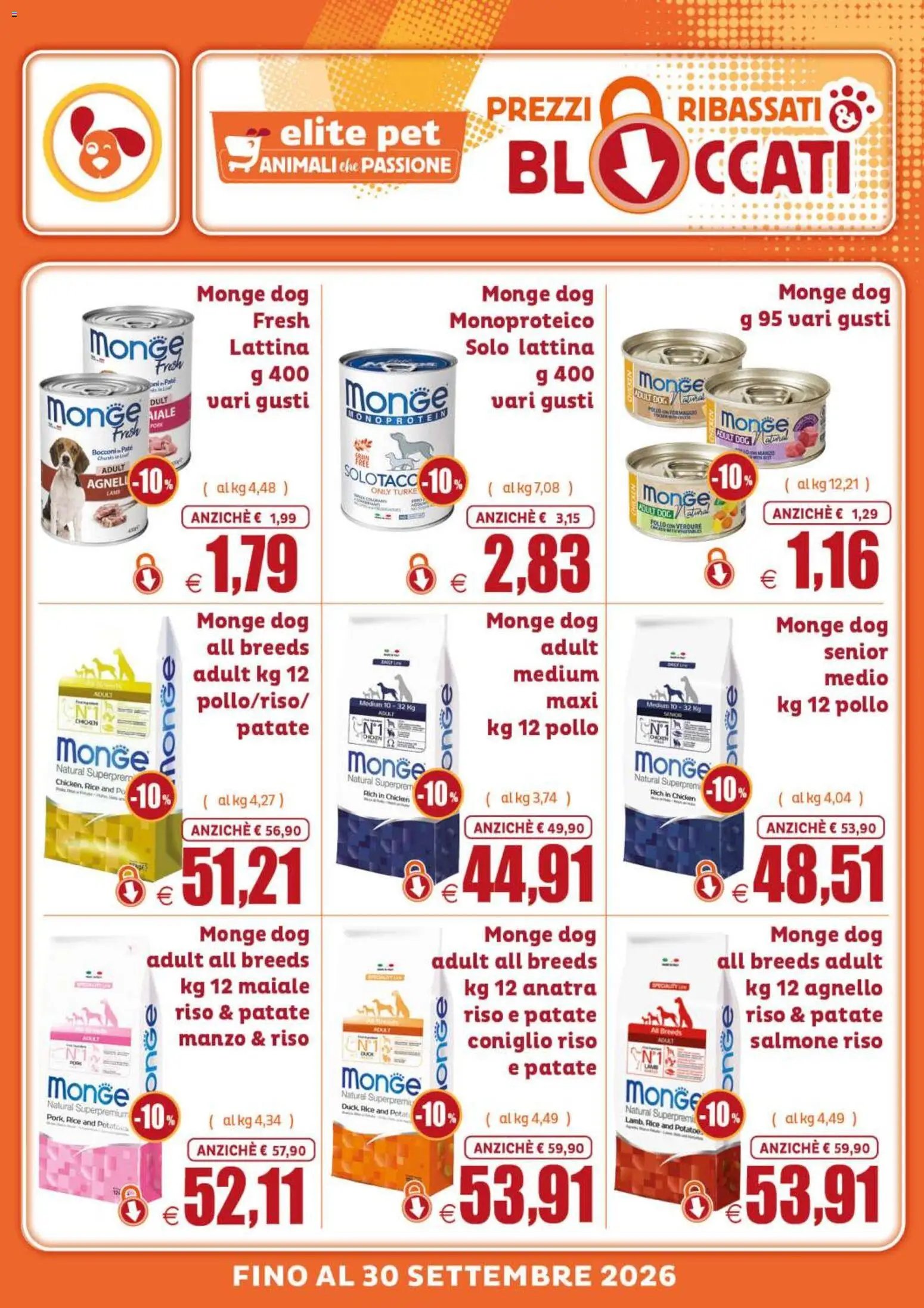 Elite Supermercati volantino Pet Prezzi ribassati & bloccati