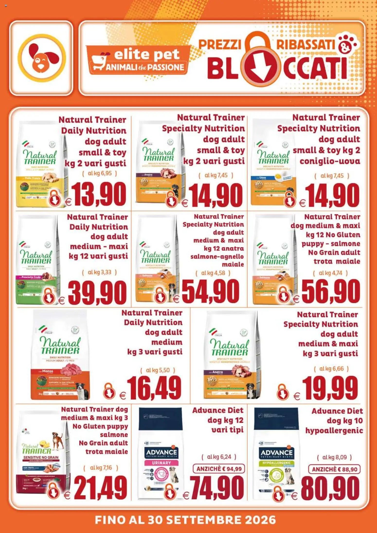 Elite Supermercati volantino Pet Prezzi ribassati & bloccati