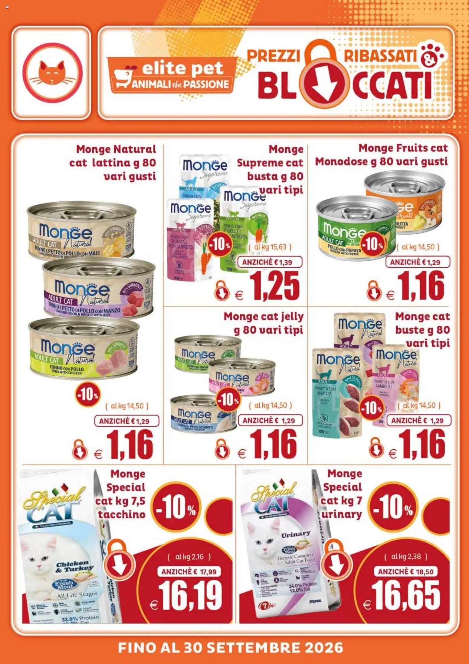 Elite Supermercati volantino Pet Prezzi ribassati & bloccati