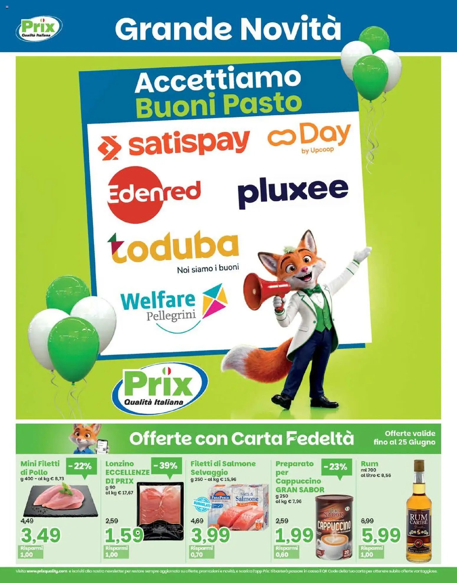Prix volantino Apertura Taglio di Po
