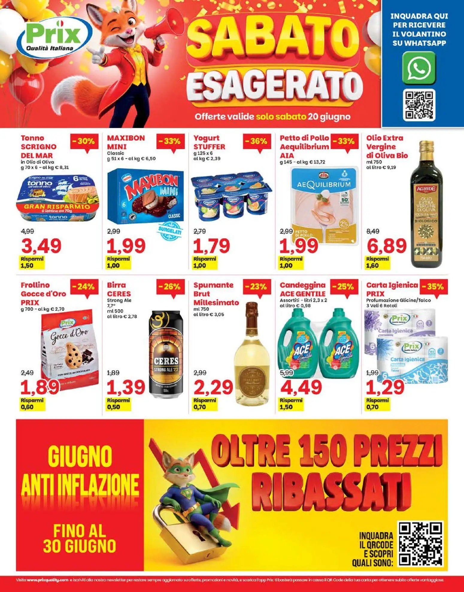 Prix volantino Apertura Taglio di Po