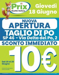 Prix volantino Apertura Taglio di Po