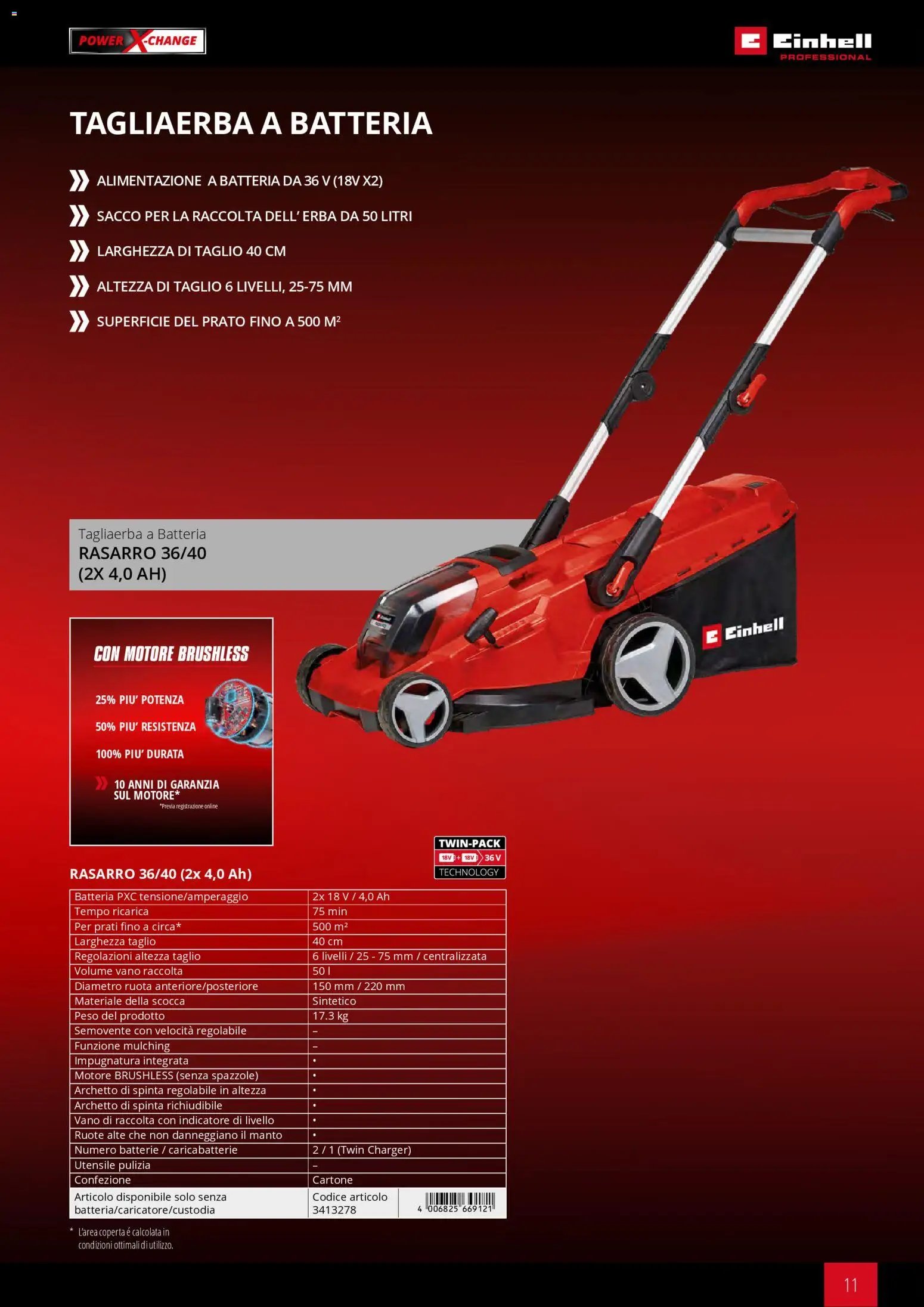 Einhell volantino Giardinaggio (2026-03-02 - 2026-09-30)
