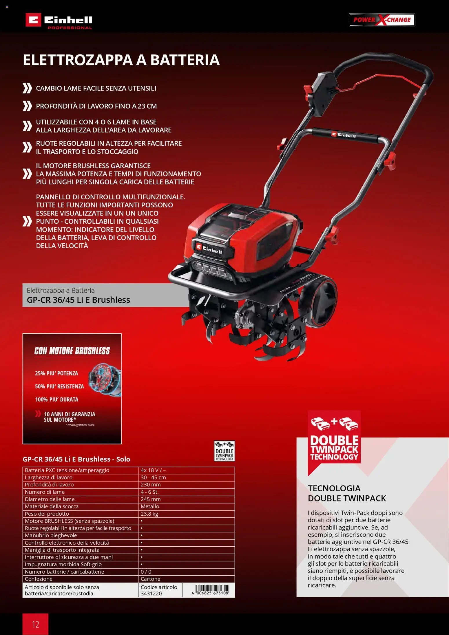 Einhell volantino Giardinaggio (2026-03-02 - 2026-09-30)