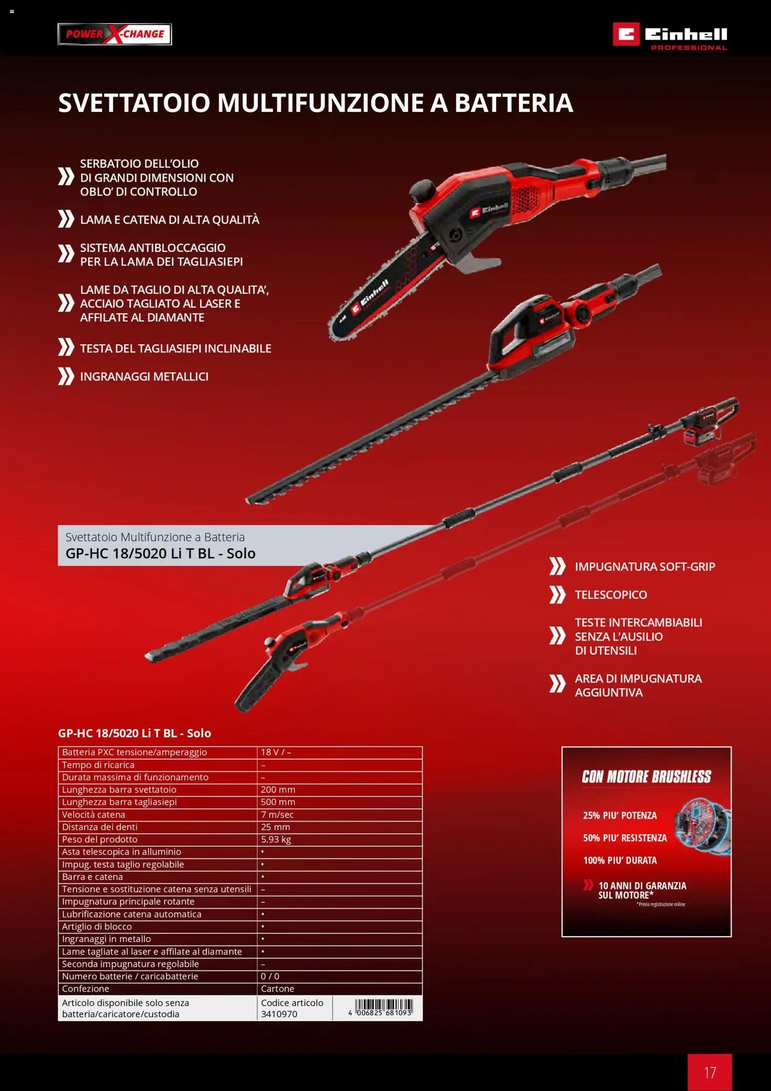Einhell volantino Giardinaggio (2026-03-02 - 2026-09-30)