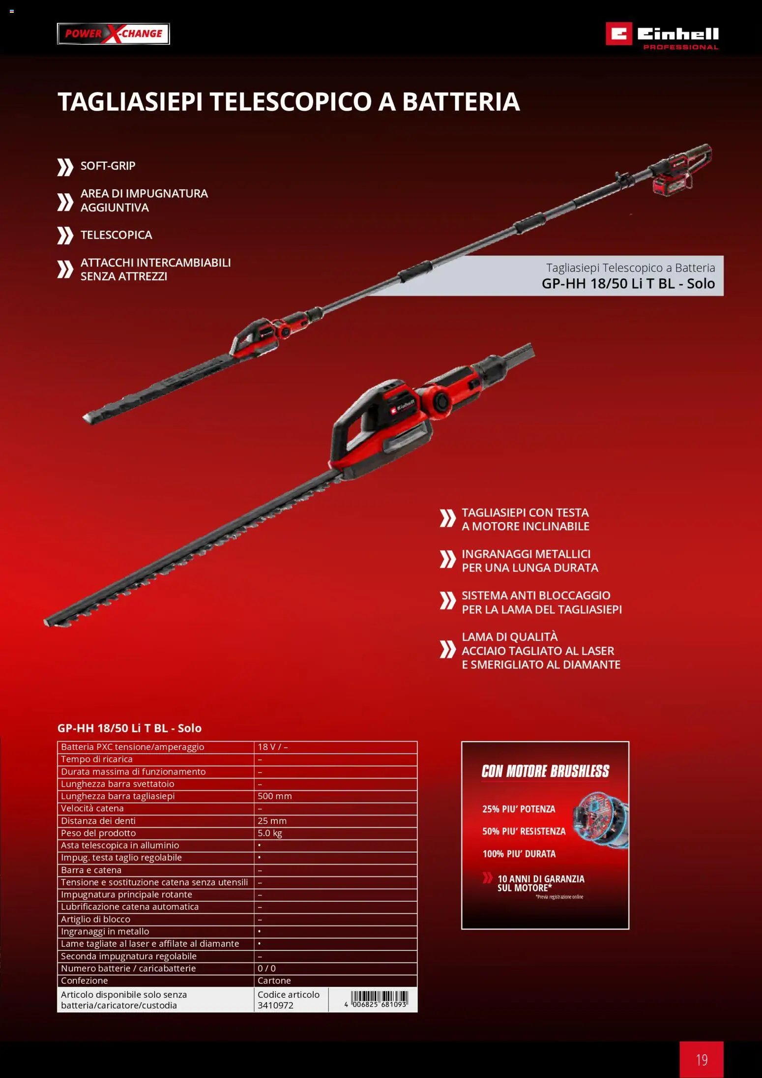 Einhell volantino Giardinaggio (2026-03-02 - 2026-09-30)