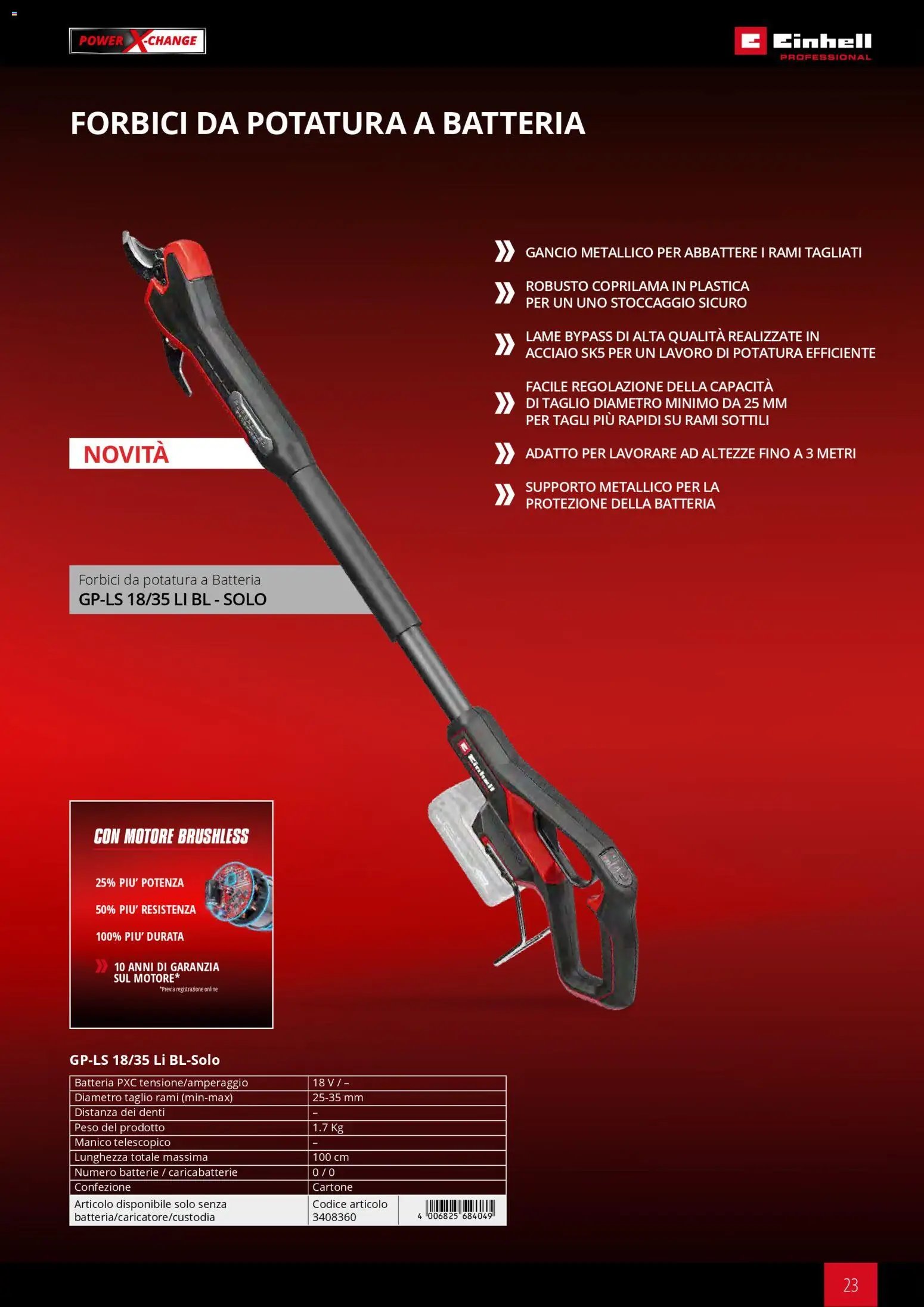Einhell volantino Giardinaggio (2026-03-02 - 2026-09-30)